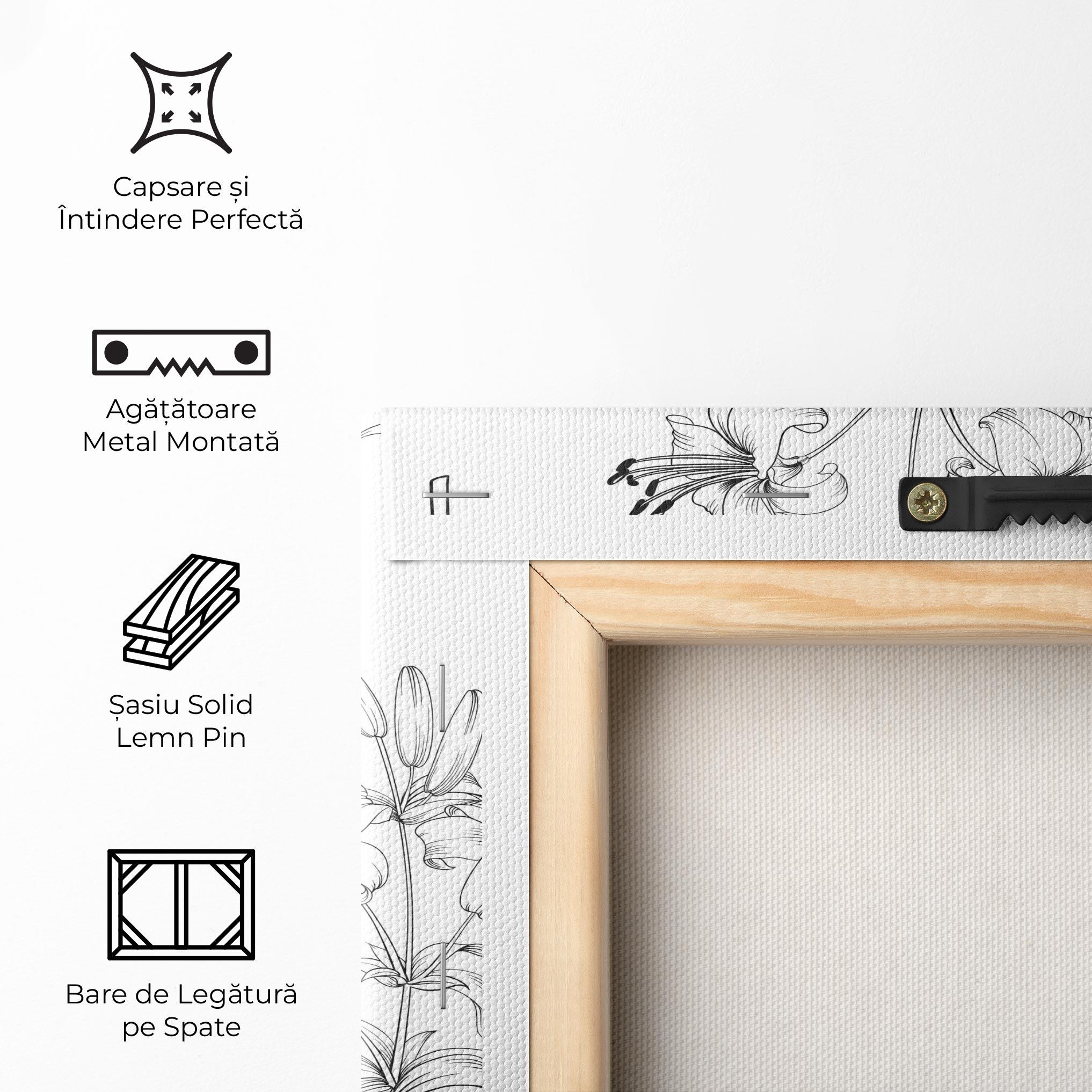 Tablou Canvas Flower Pattern mockup 5