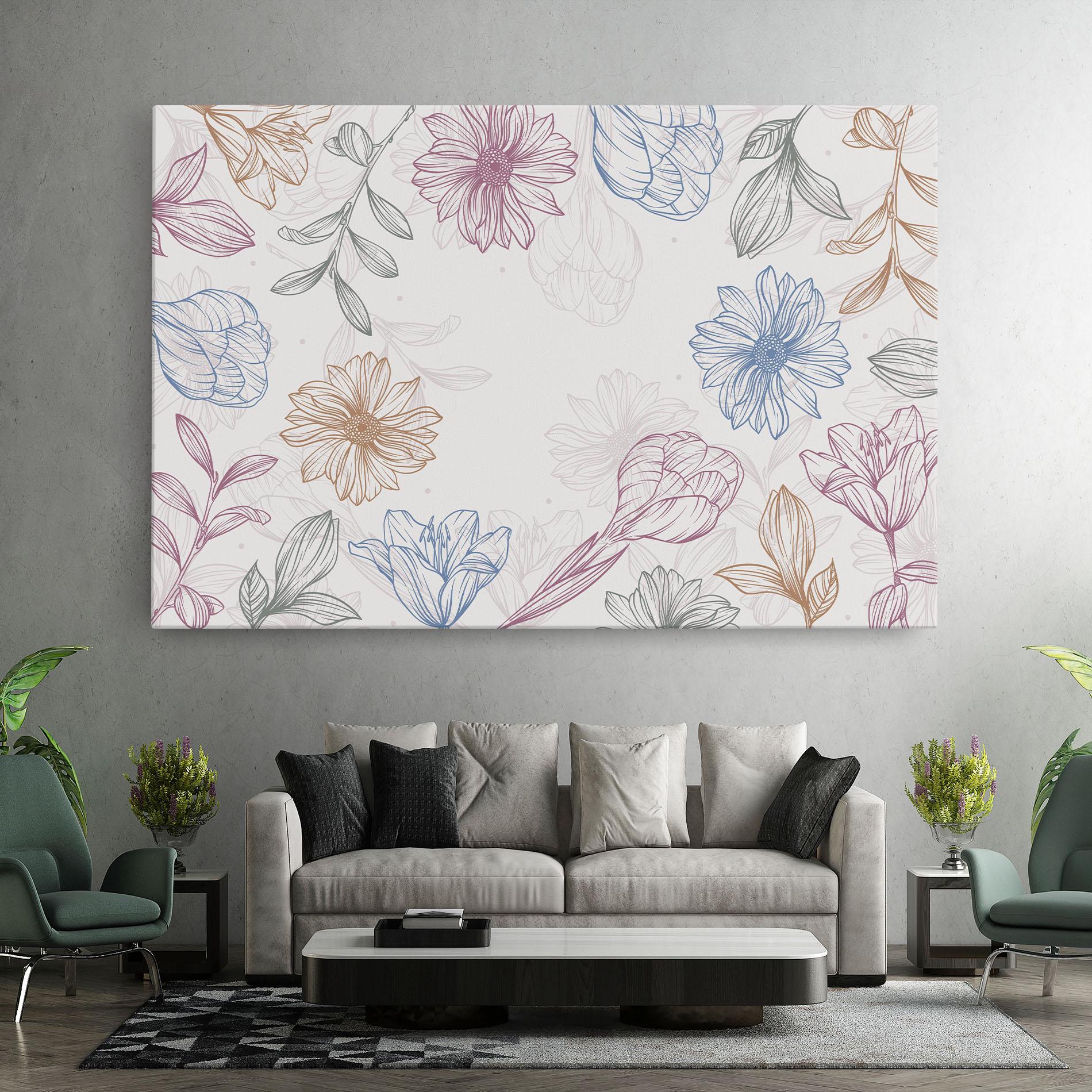 Tablou Canvas Color Line Mix mockup 7