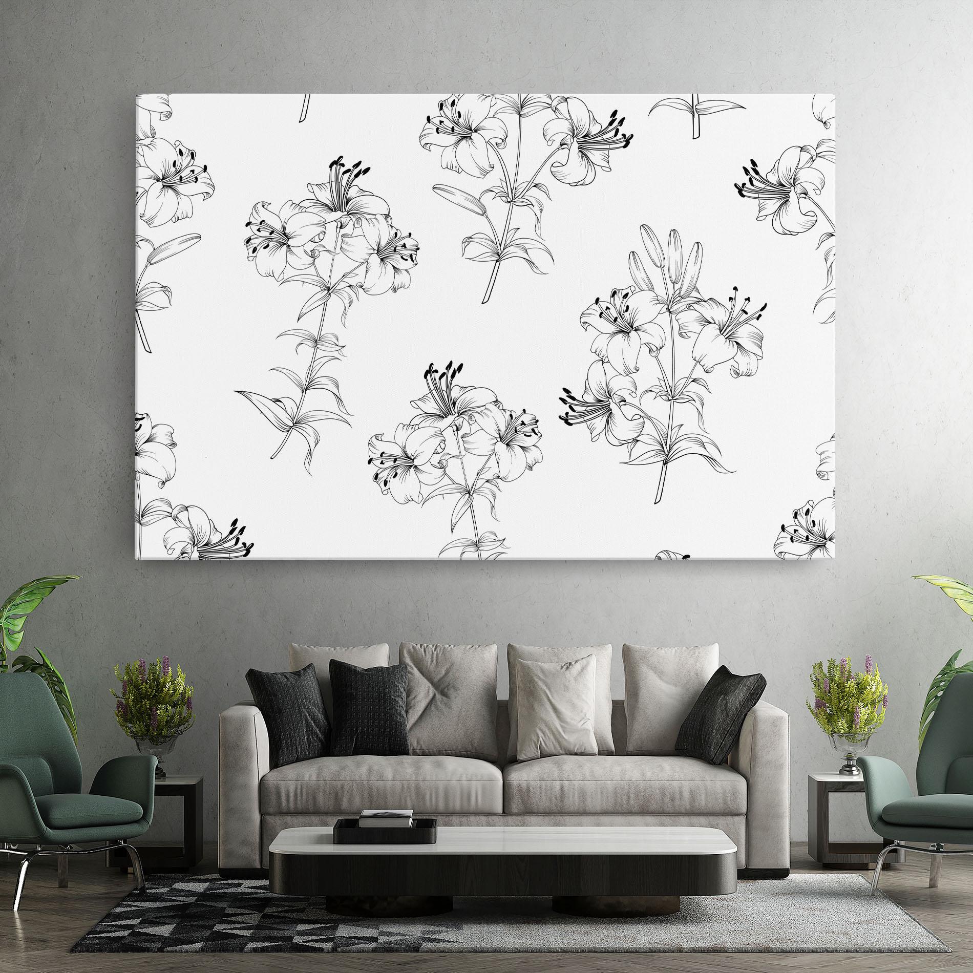 Tablou Canvas Flower Pattern mockup 7