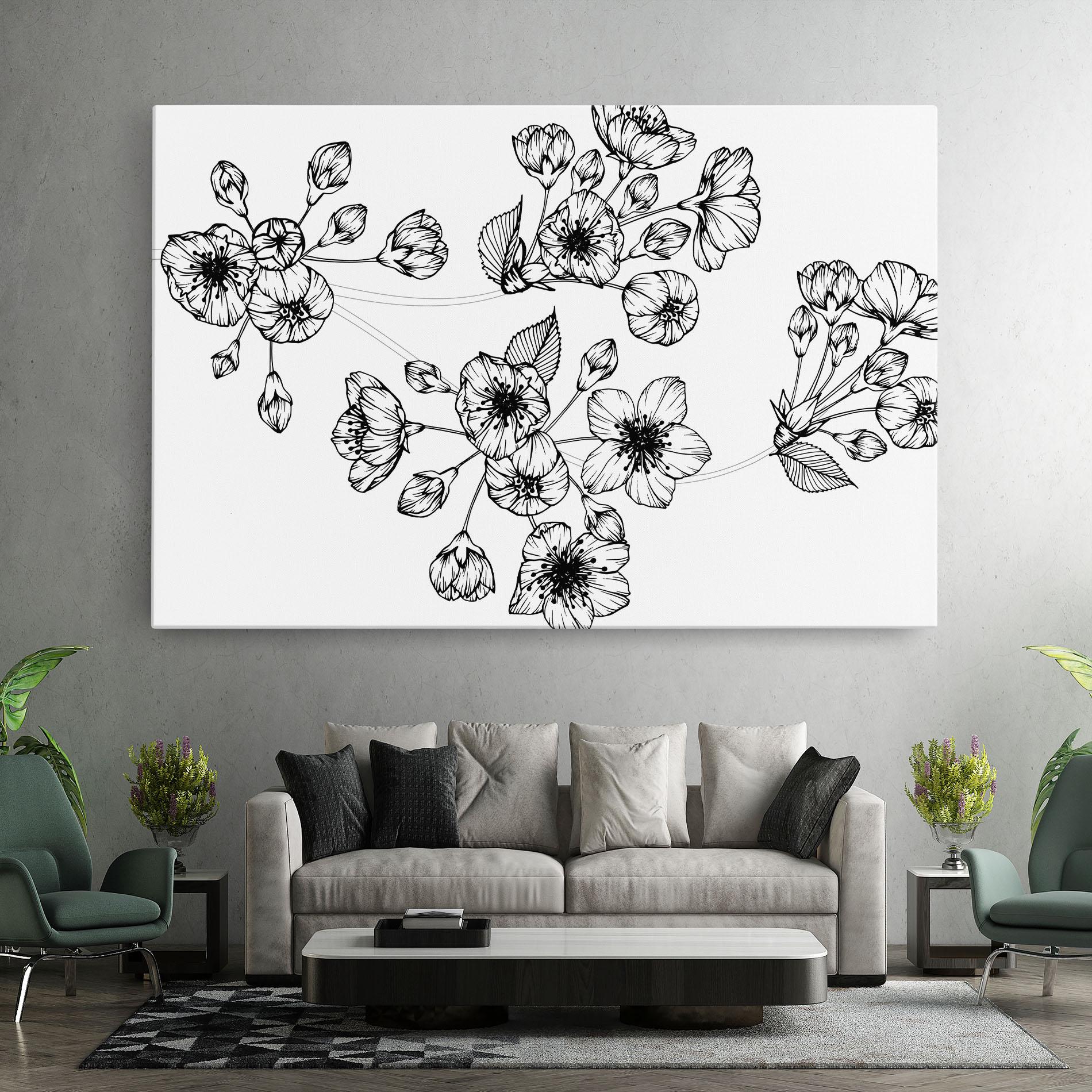 Tablou Canvas Sakura Line mockup 7