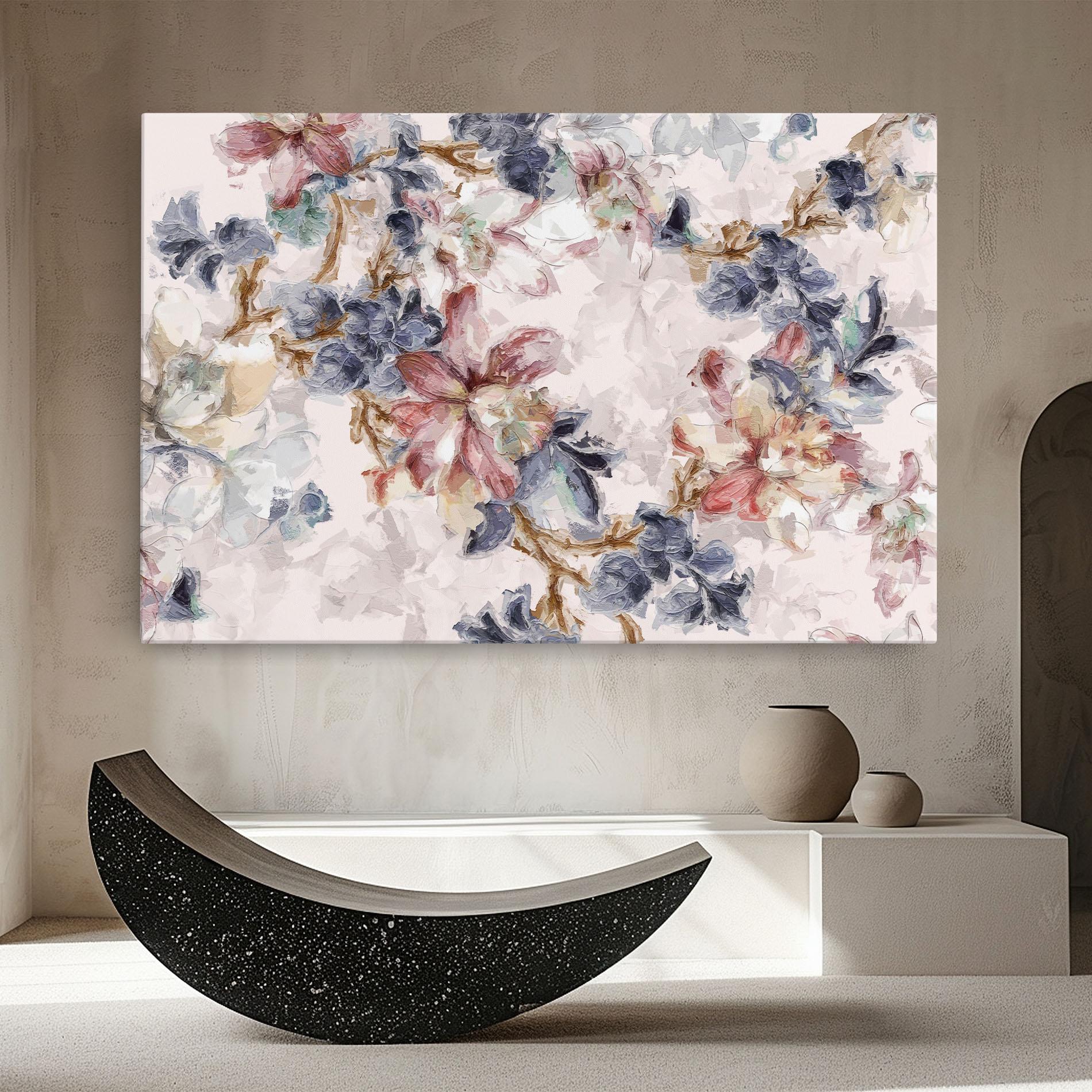 Tablou Canvas Painted Flowers mockup 8