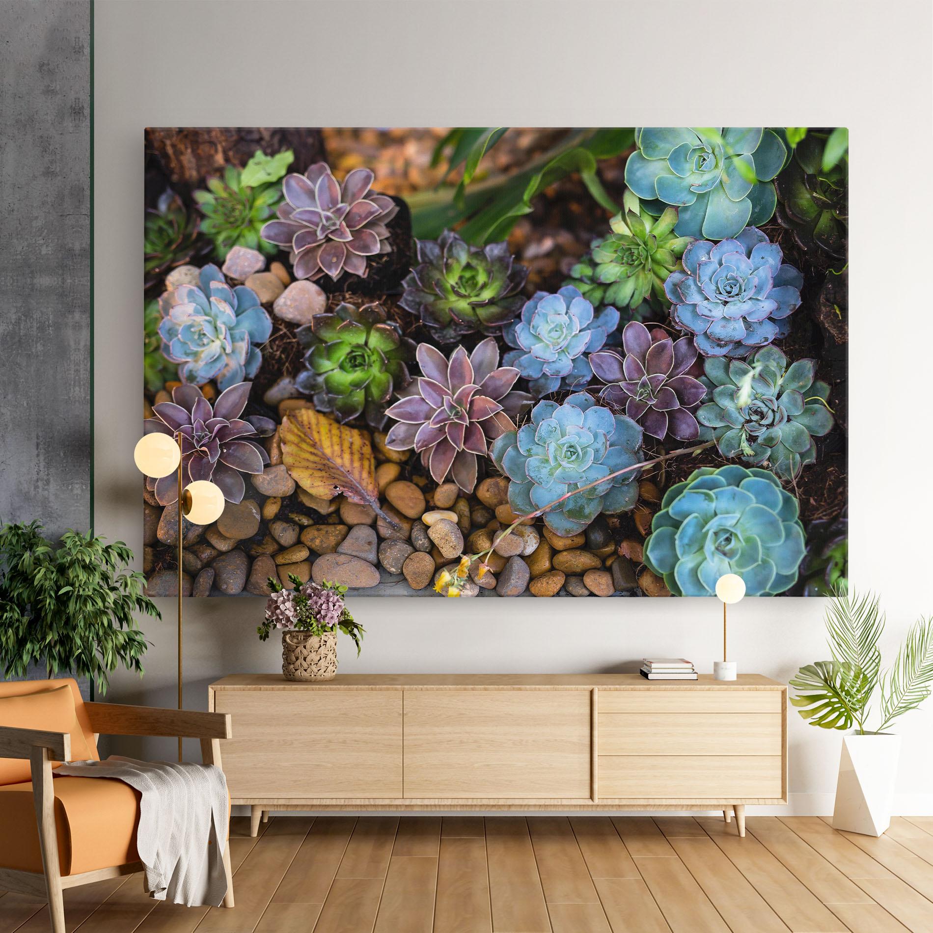 Tablou Canvas Colorful Flowers mockup 9