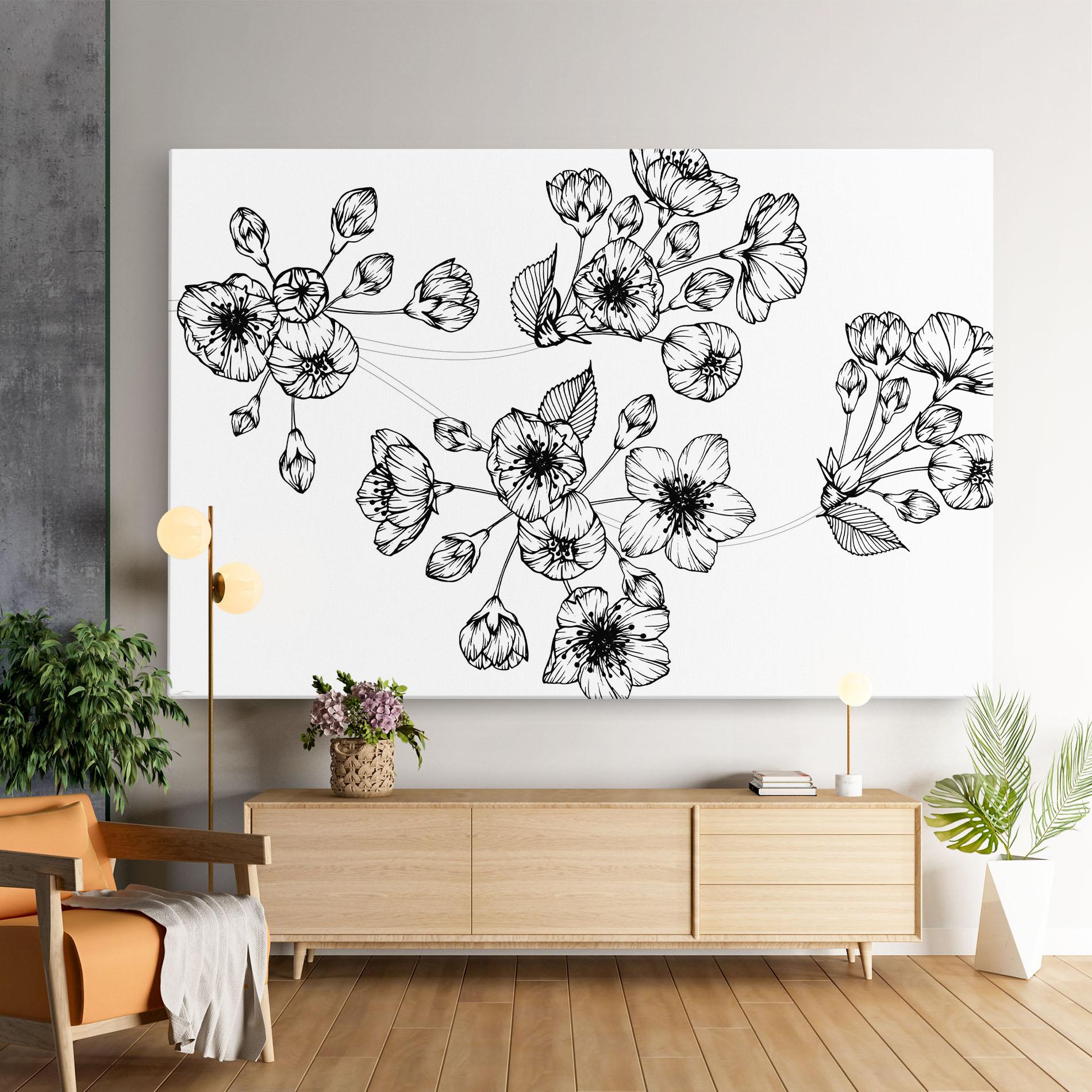 Tablou Canvas Sakura Line mockup 9