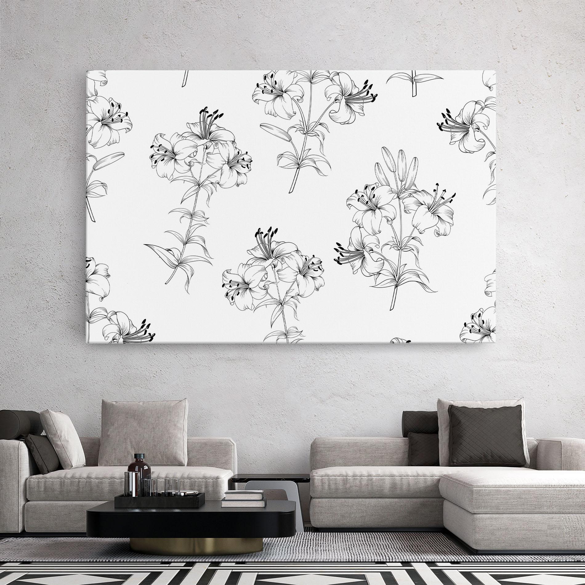 Tablou Canvas Flower Pattern mockup 2