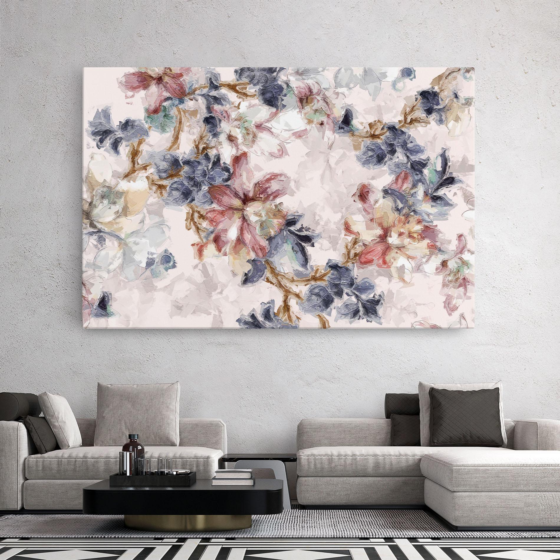Tablou Canvas Painted Flowers mockup 2