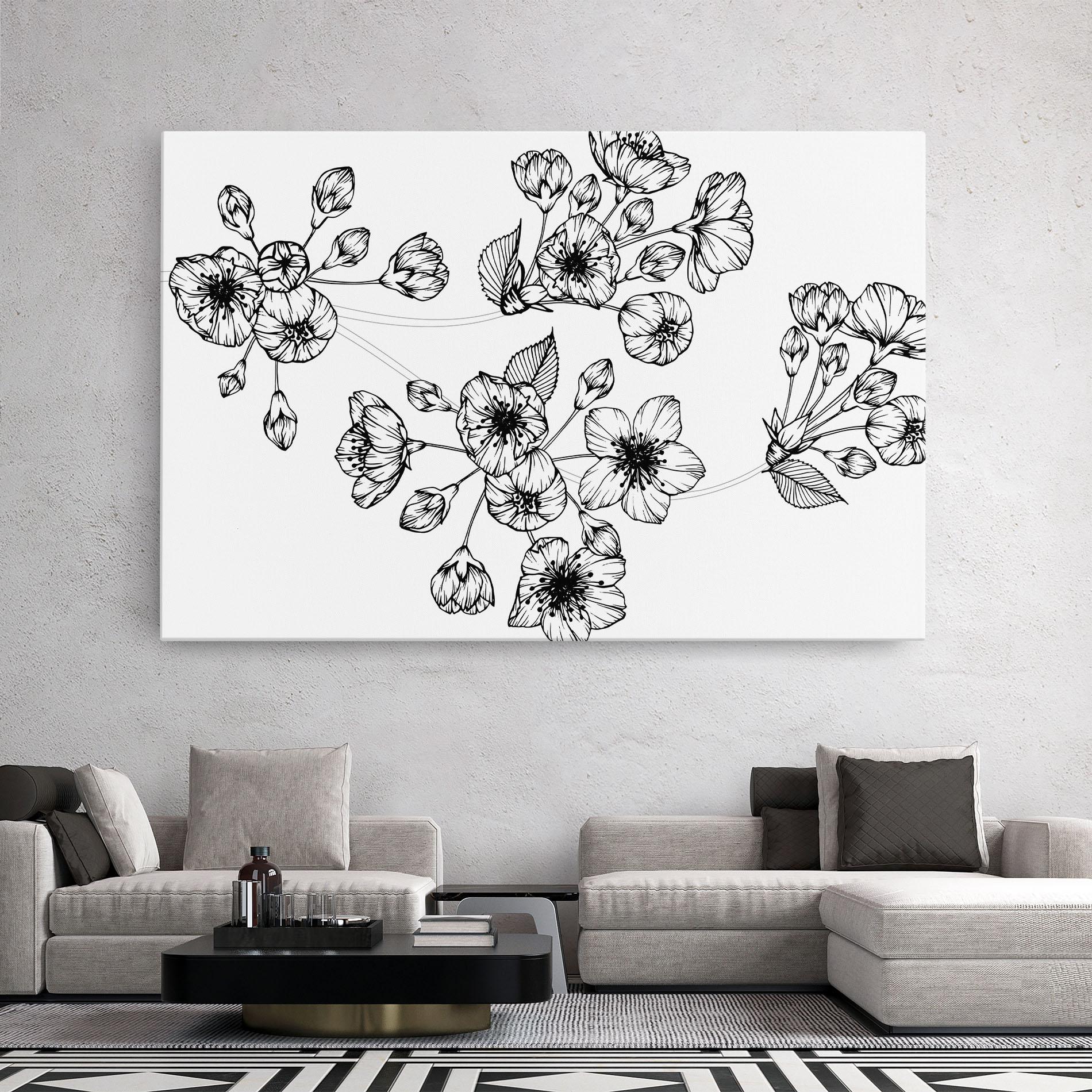 Tablou Canvas Sakura Line mockup 2