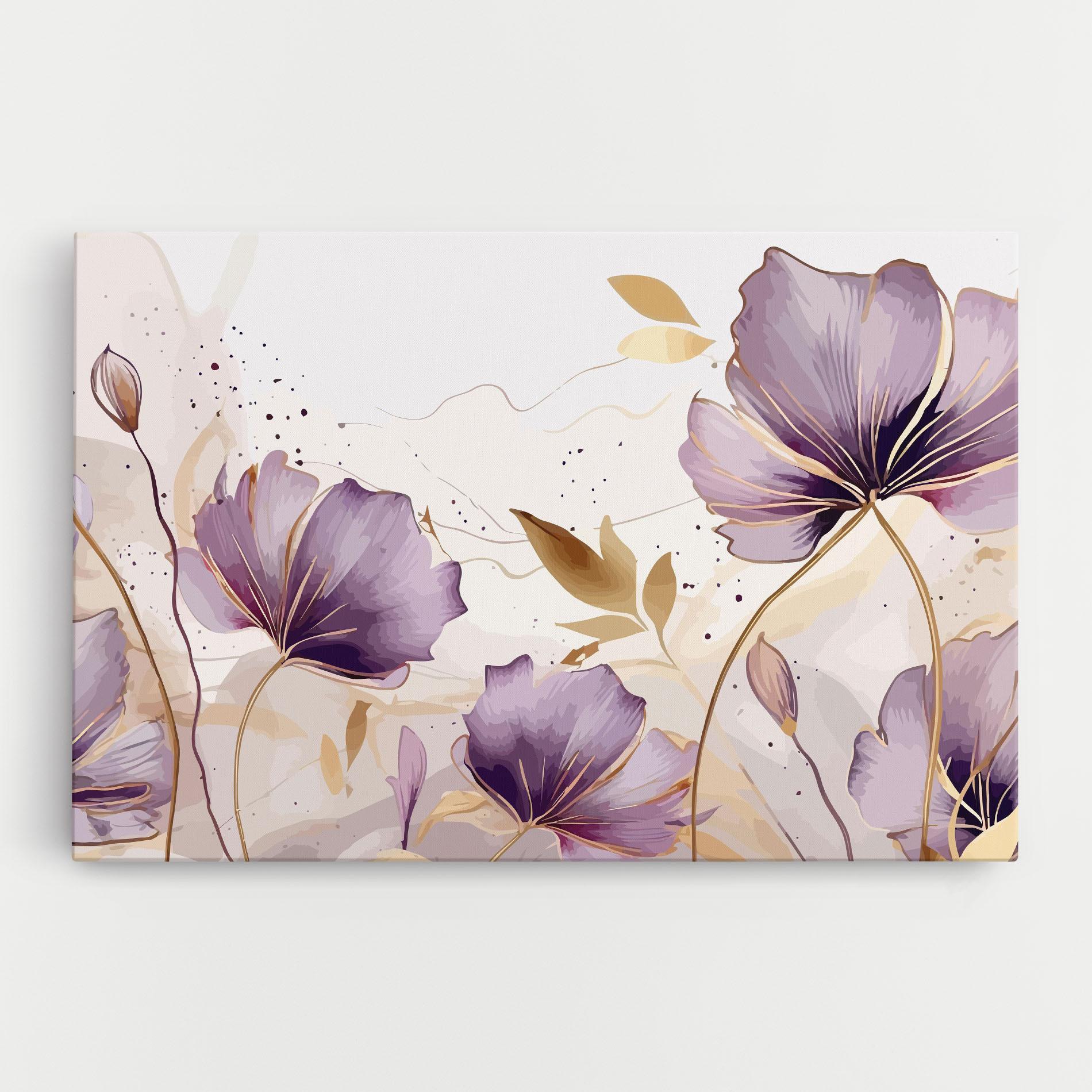 Tablou Canvas Purple Gold Exotic mockup 0