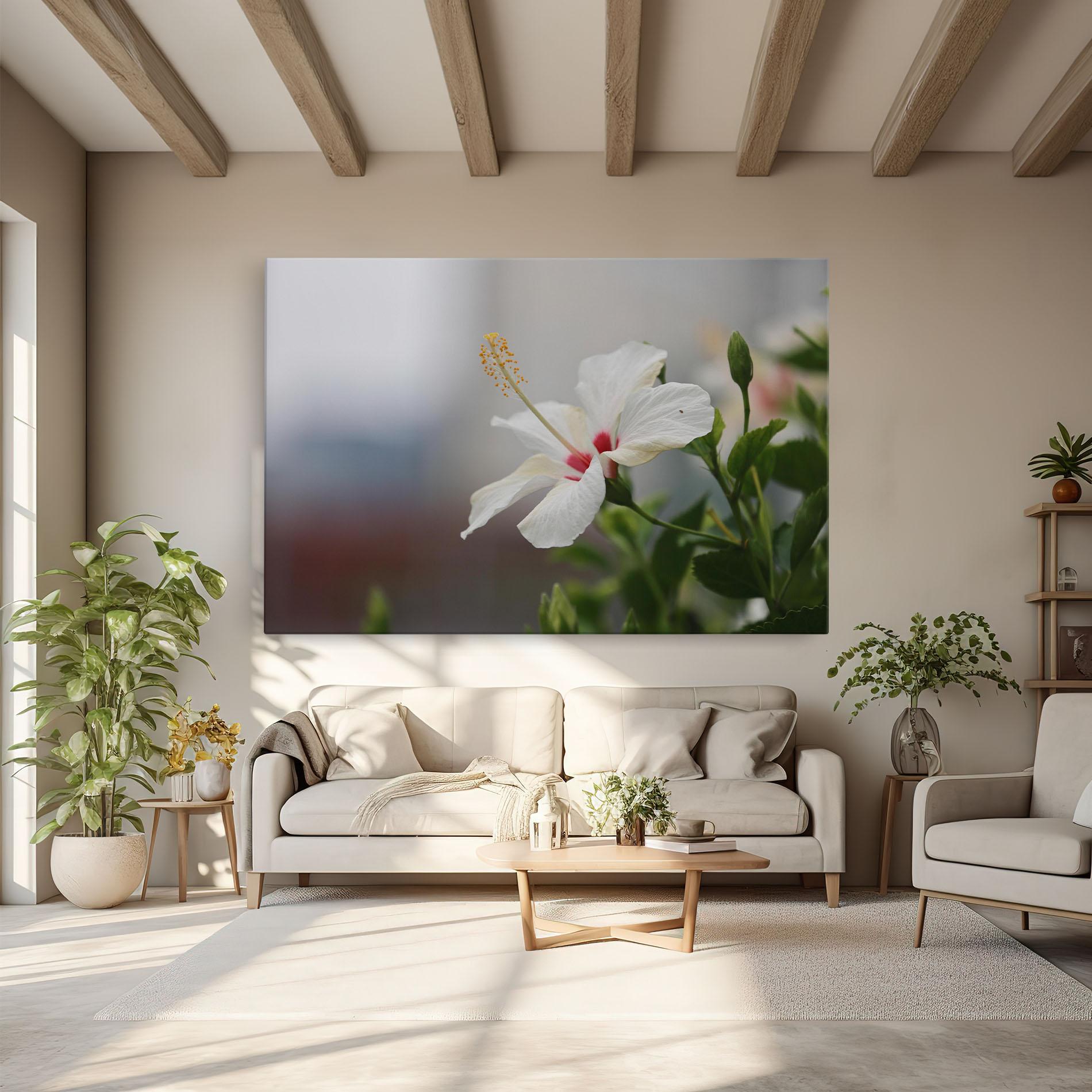 Tablou Canvas Exotic White Flower mockup 6