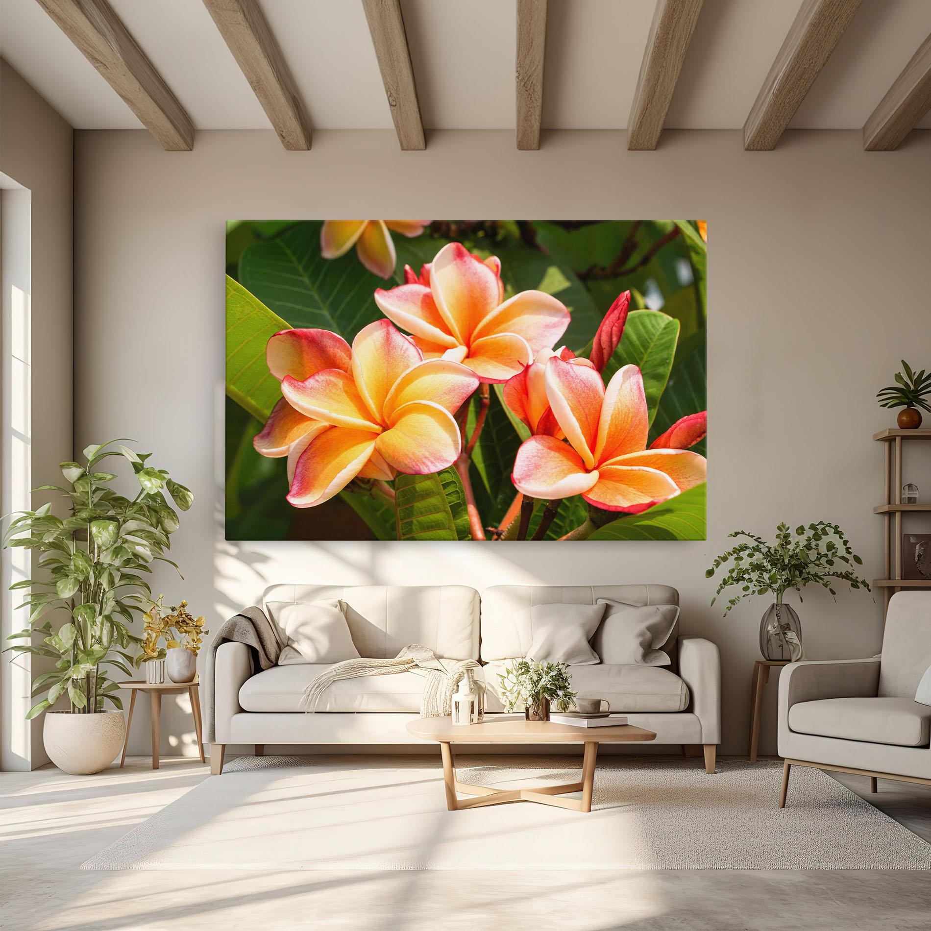 Tablou Canvas Pretty Plumeria mockup 6