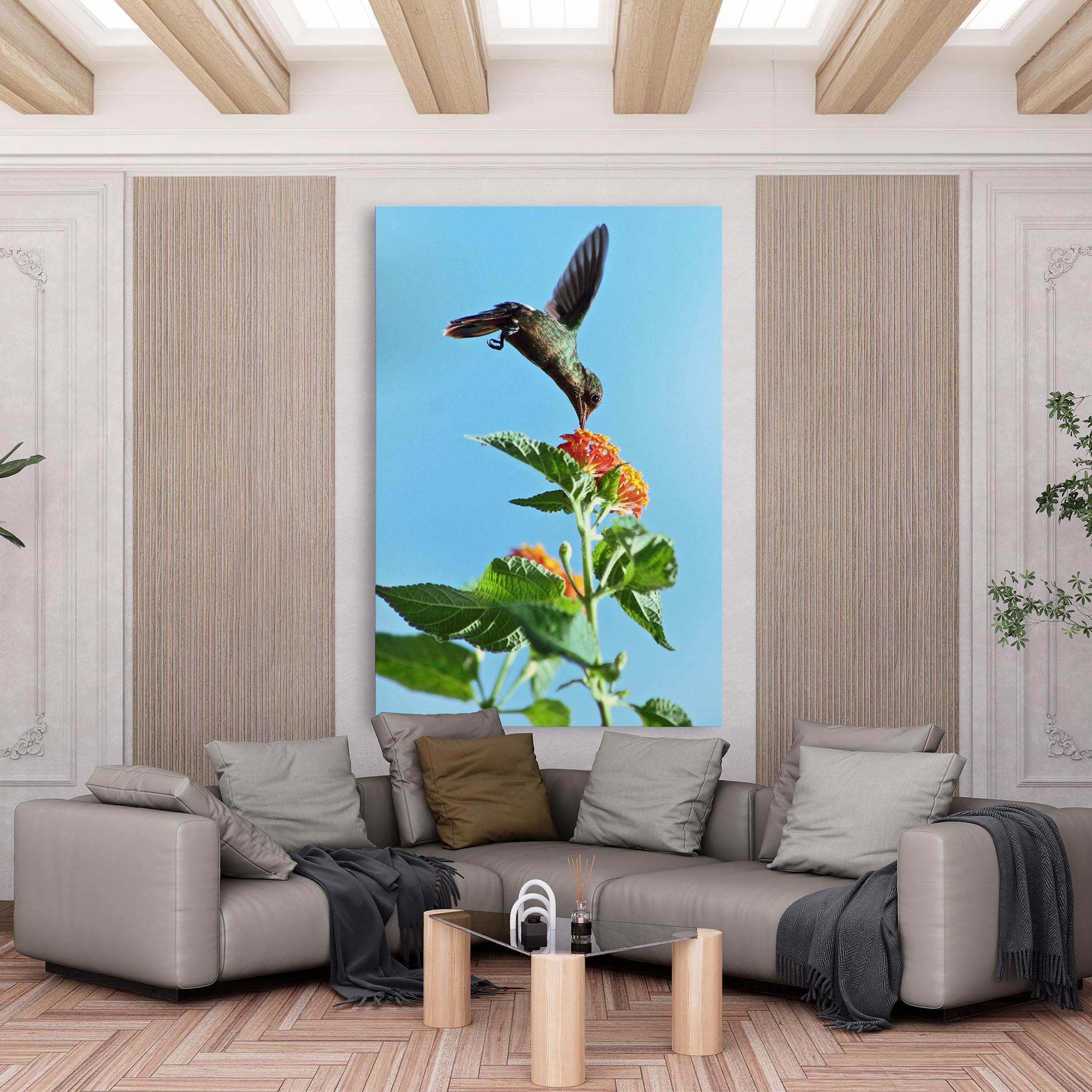 Tablou Canvas Bird Exotic Flower mockup 6