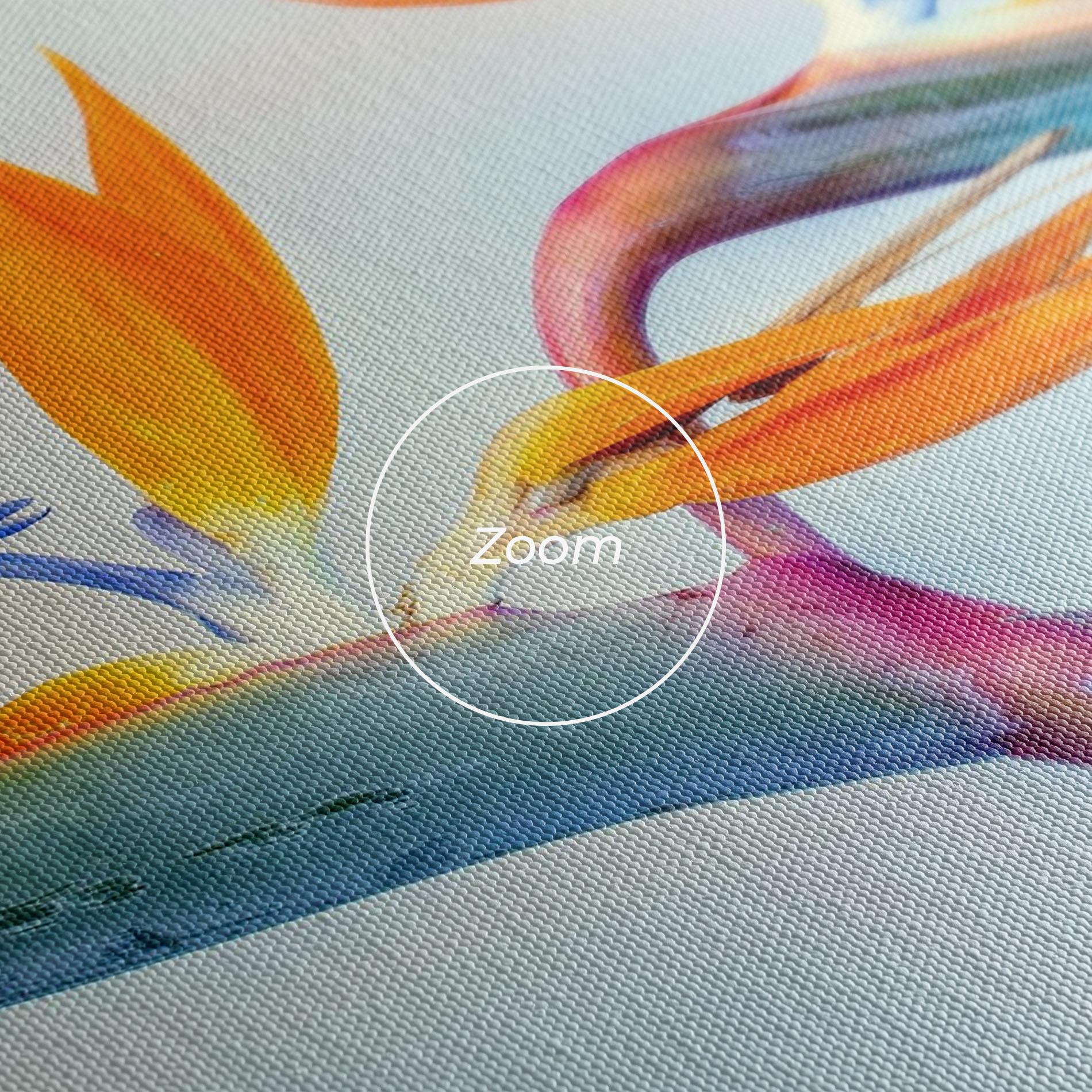 Tablou Canvas Green Orange Exotic mockup 3