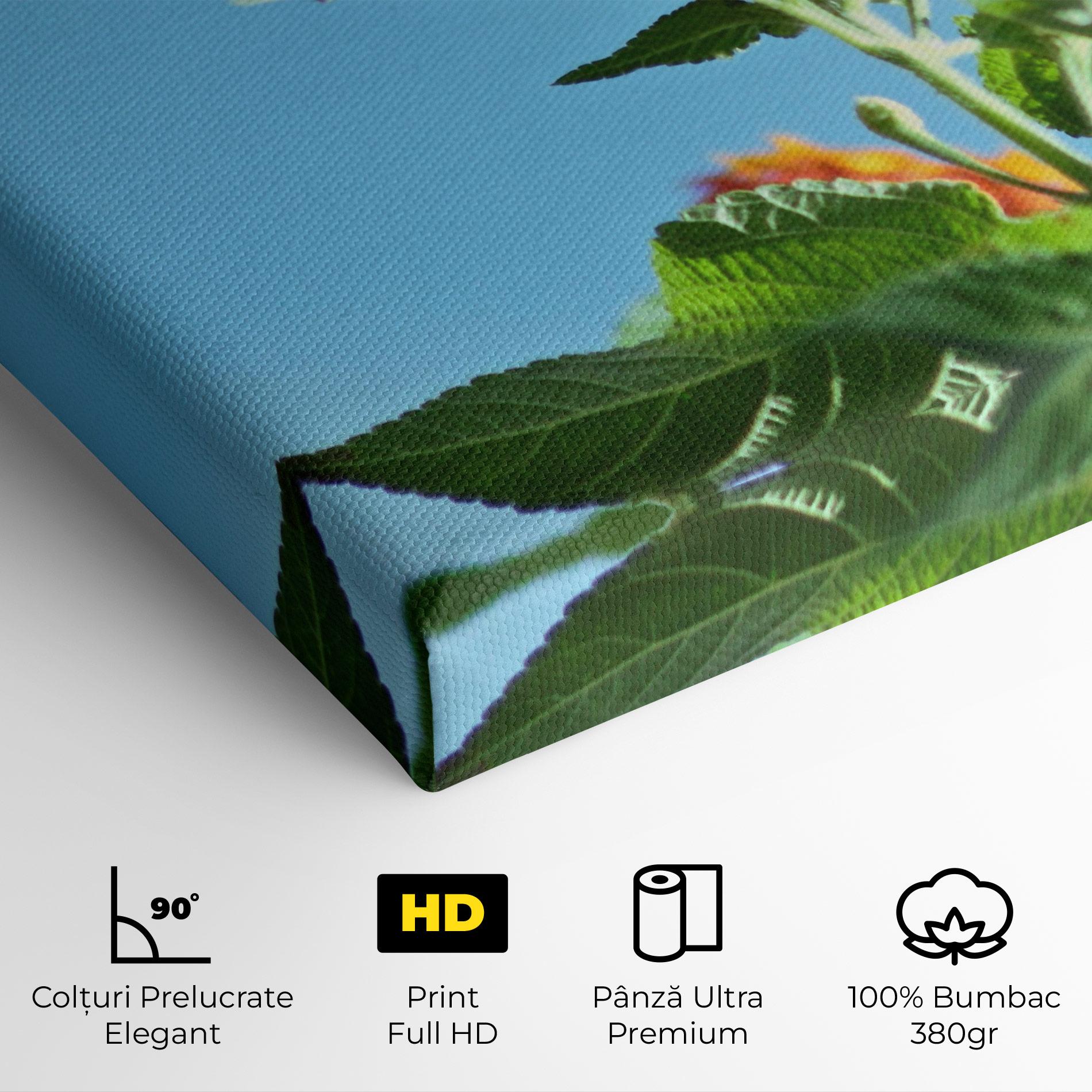Tablou Canvas Bird Exotic Flower mockup 4