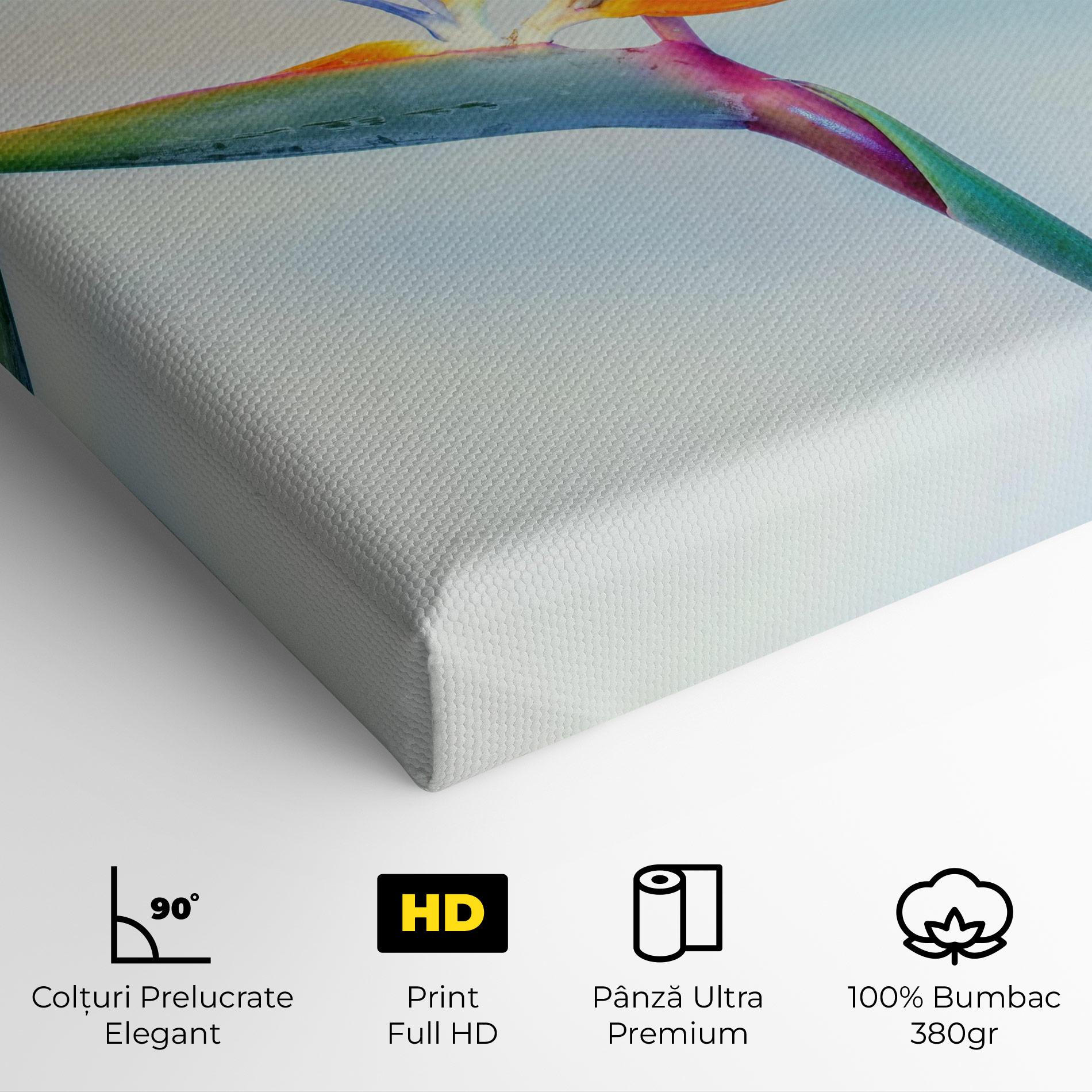 Tablou Canvas Green Orange Exotic mockup 4