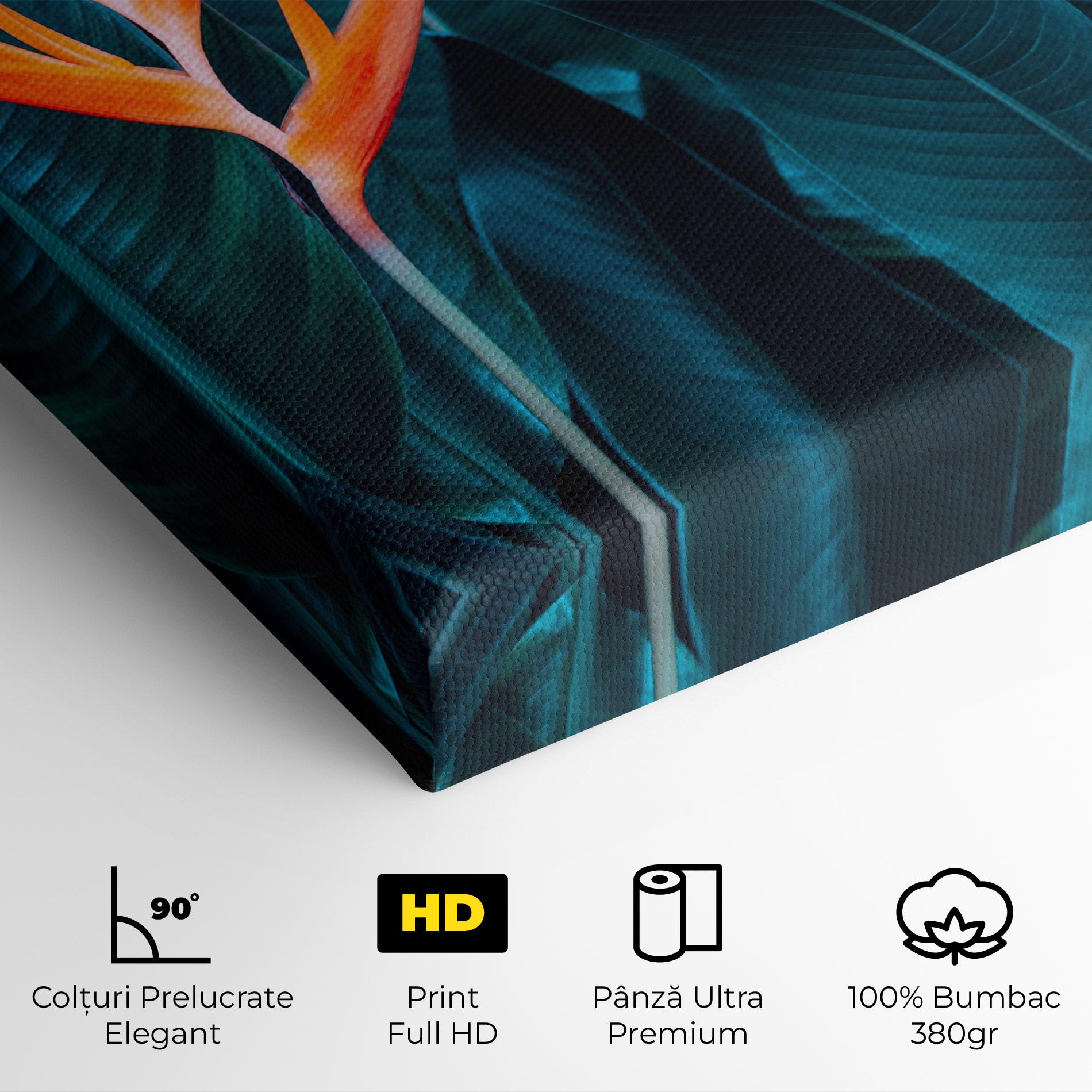 Tablou Canvas Orange Green Exotic mockup 4