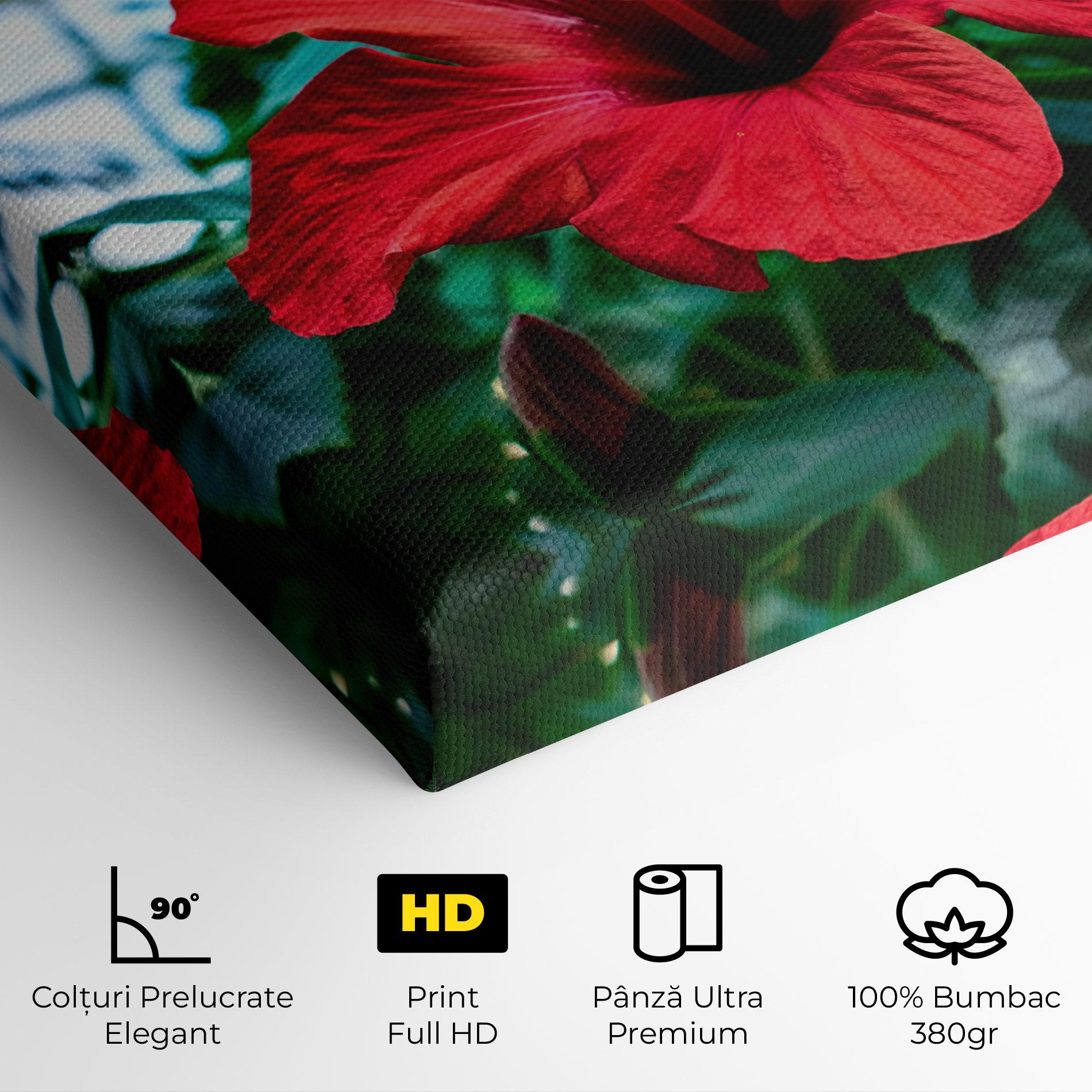Tablou Canvas Red Exotic Plant mockup 4