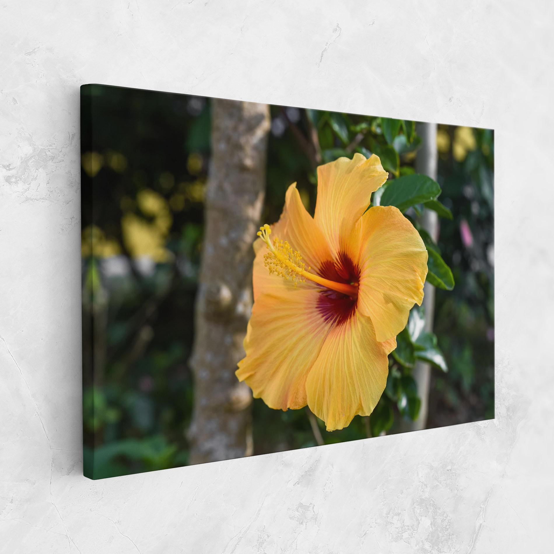 Tablou Canvas Yellow Hibiscus mockup 1