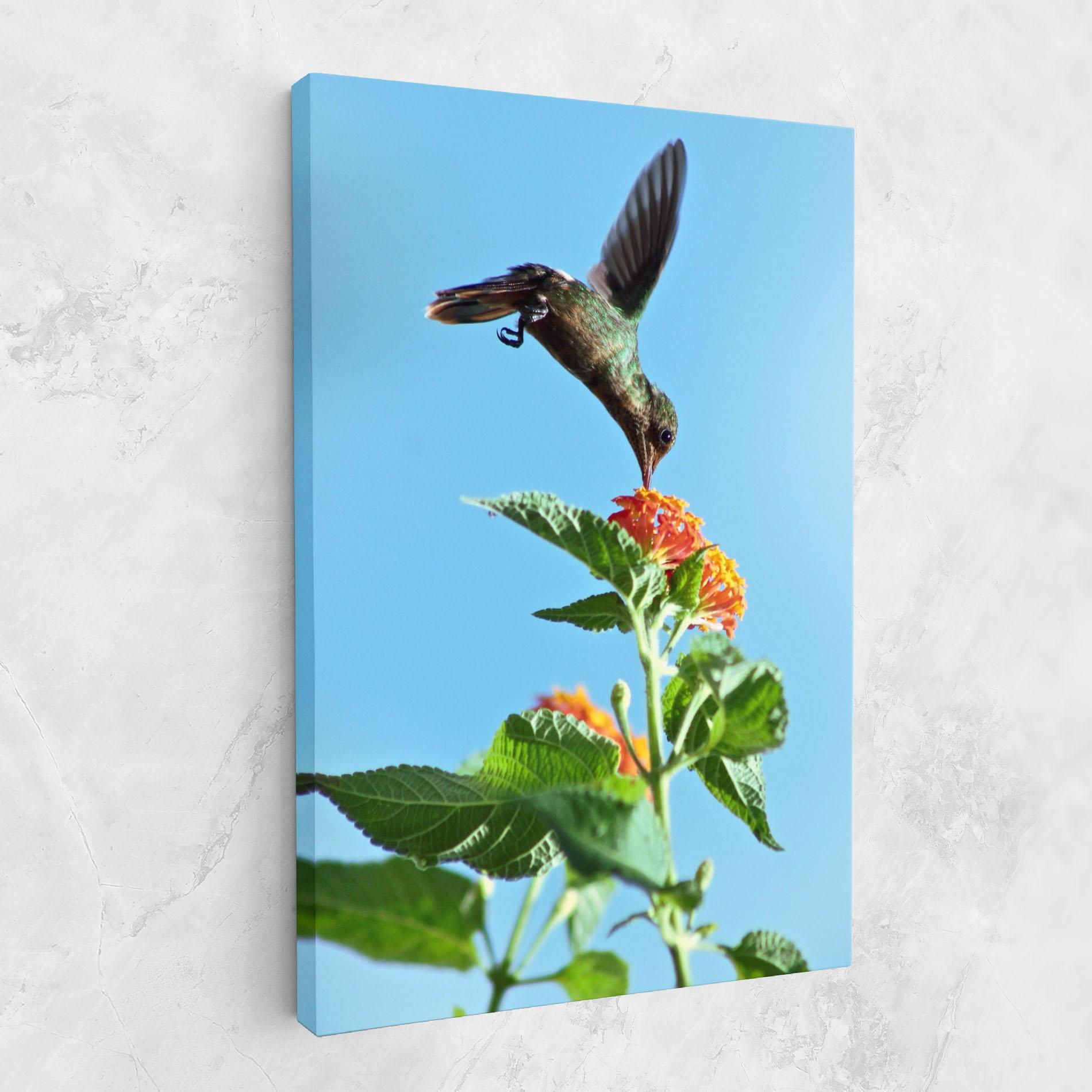 Tablou Canvas Bird Exotic Flower mockup 1