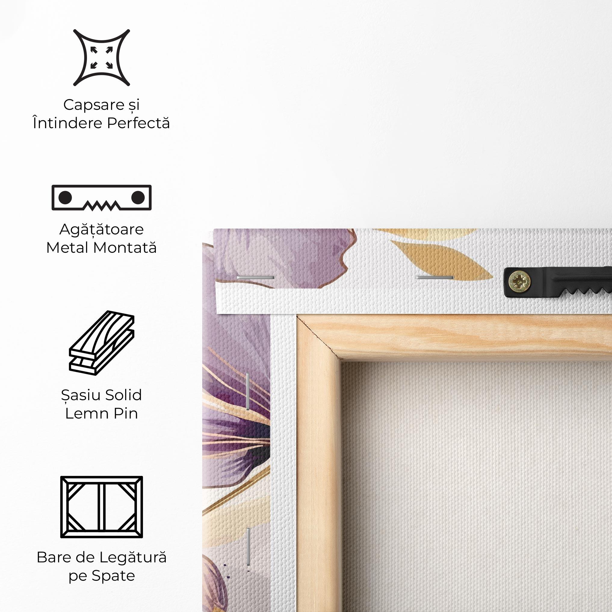 Tablou Canvas Purple Gold Exotic mockup 5