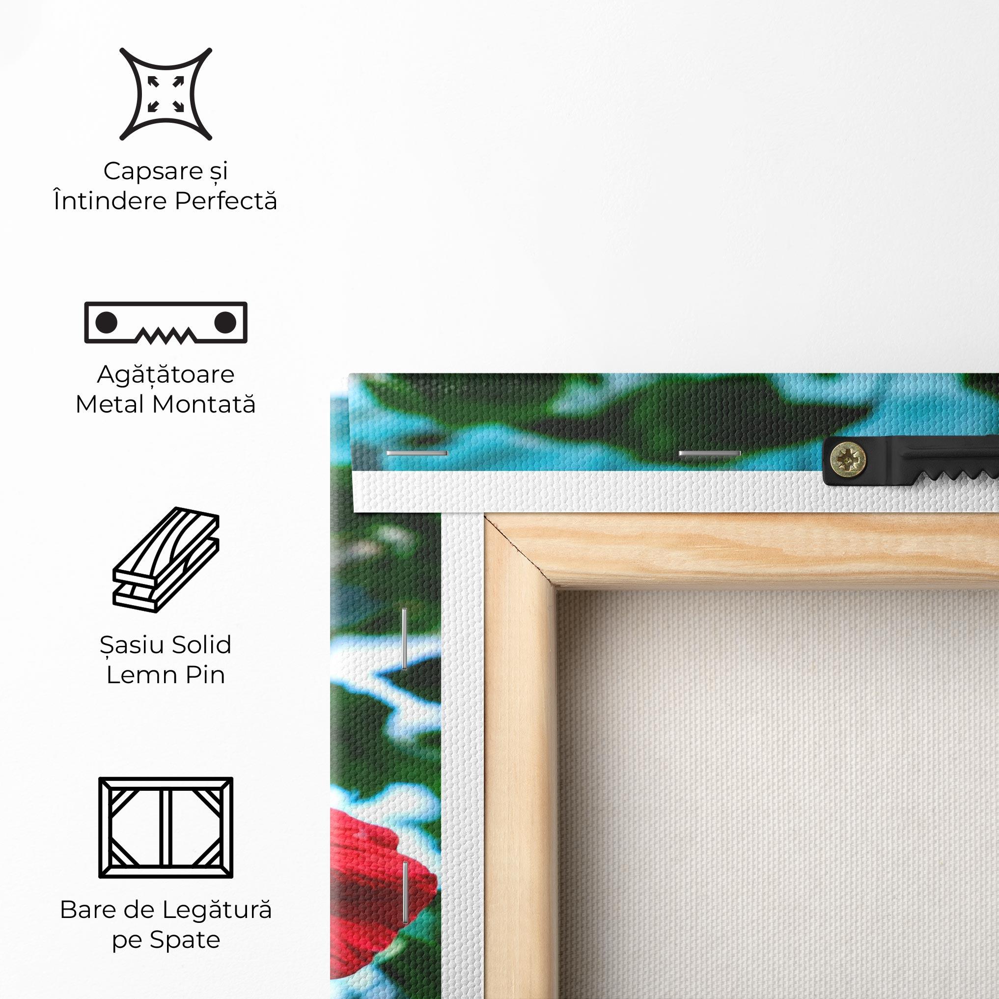 Tablou Canvas Red Exotic Plant mockup 5