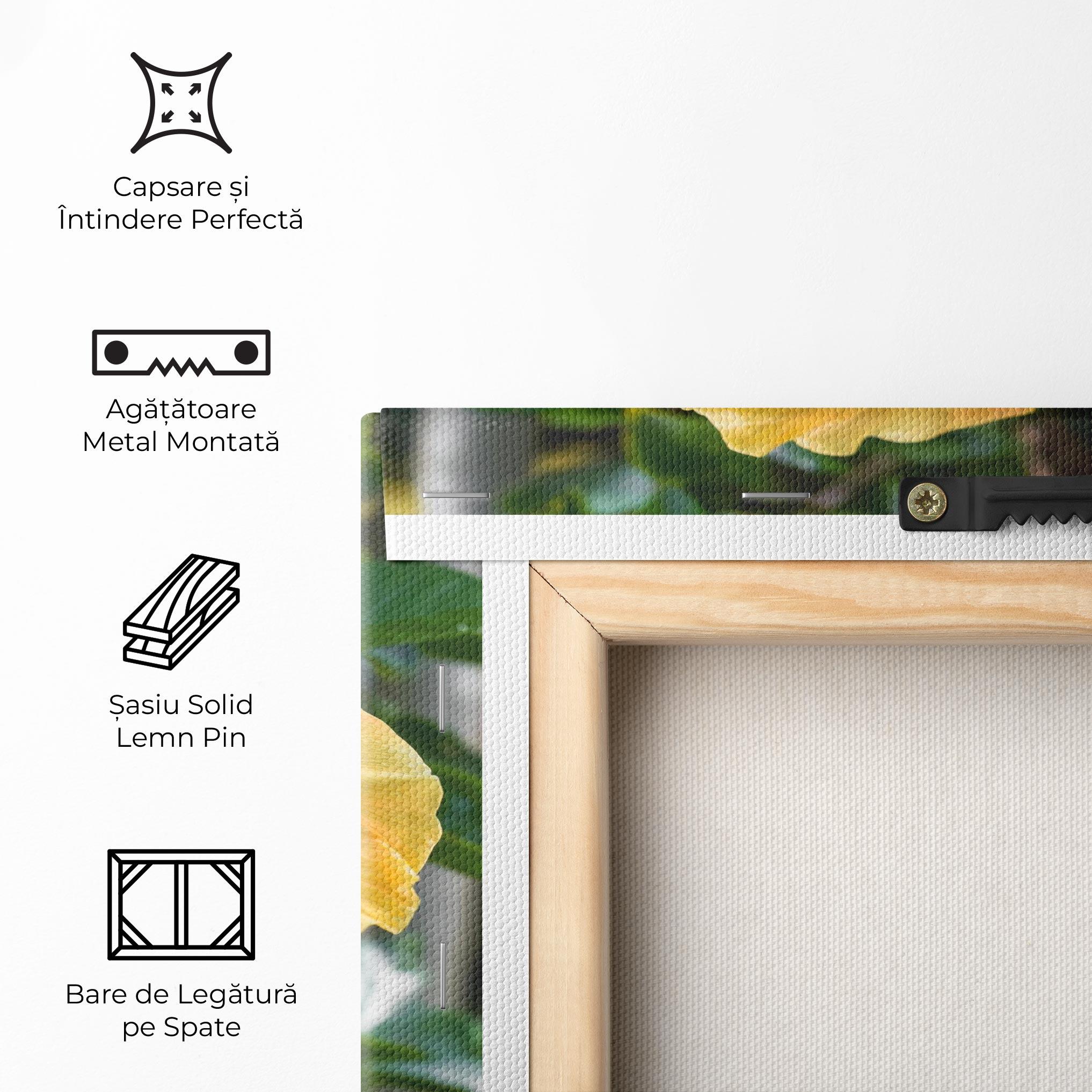 Tablou Canvas Yellow Hibiscus mockup 5