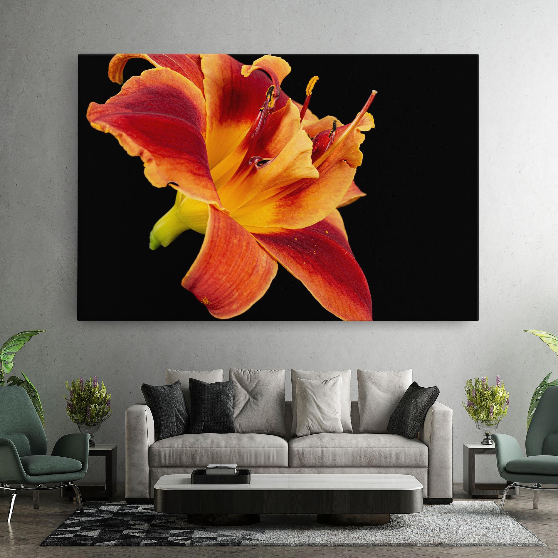 Tablou Canvas Exotic Orange Red mockup 7