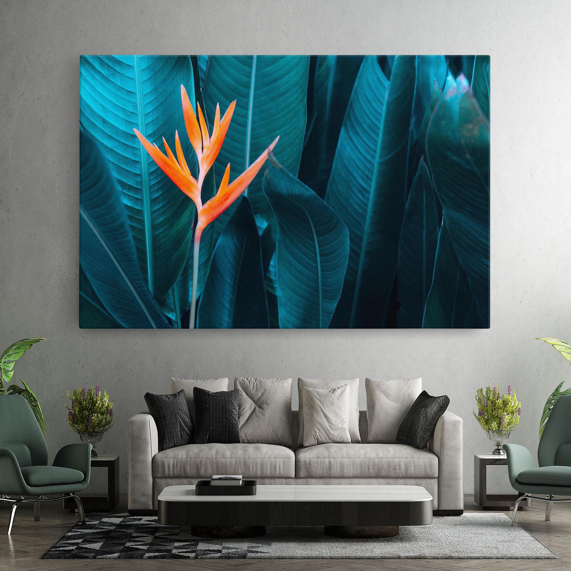 Tablou Canvas Orange Green Exotic mockup 7