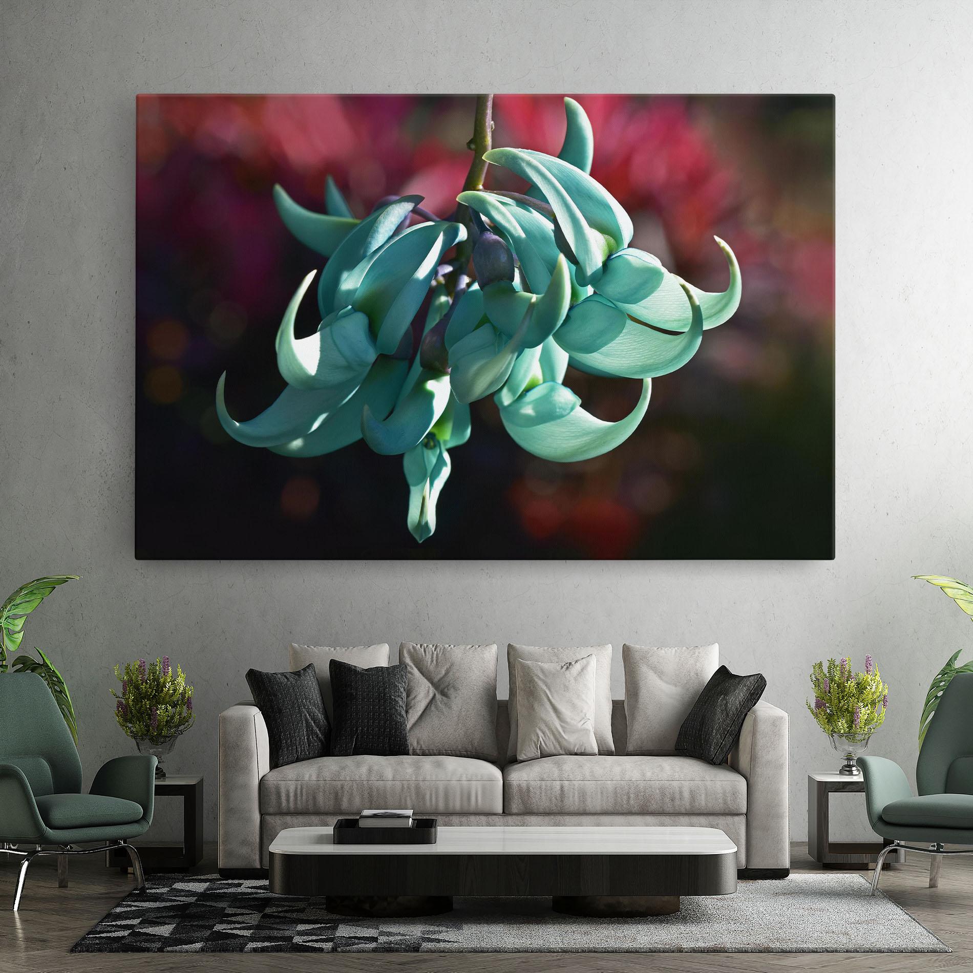 Tablou Canvas Pastel Green Plant mockup 7