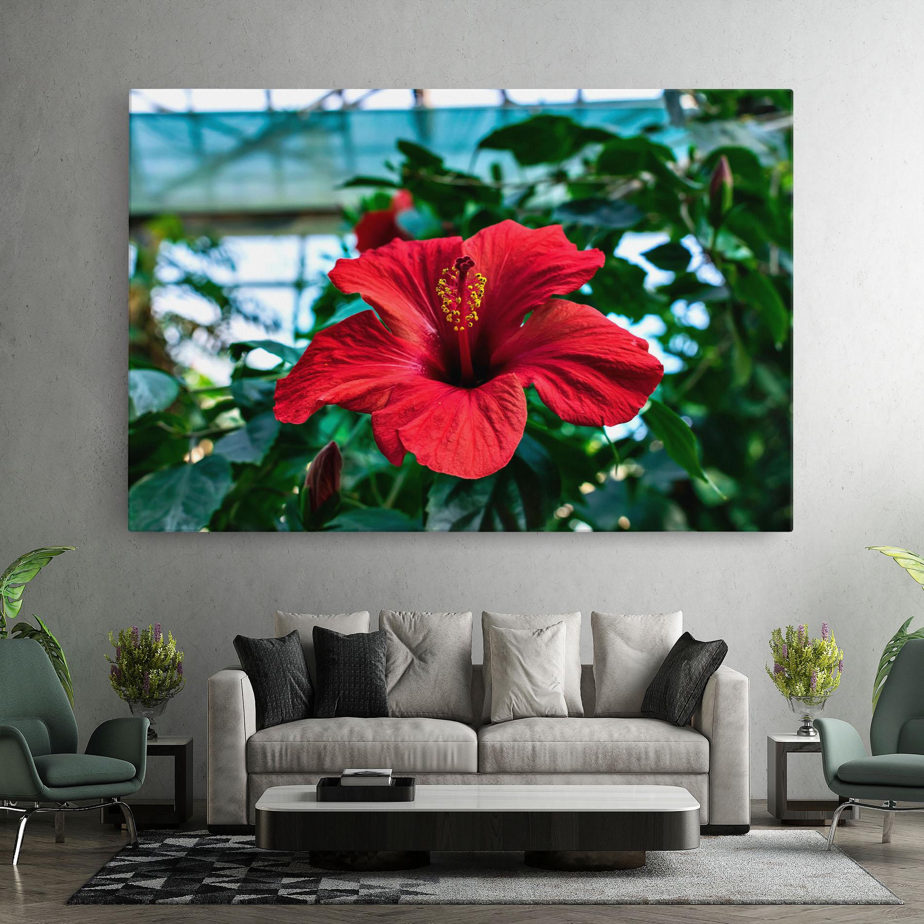 Tablou Canvas Red Exotic Plant mockup 7