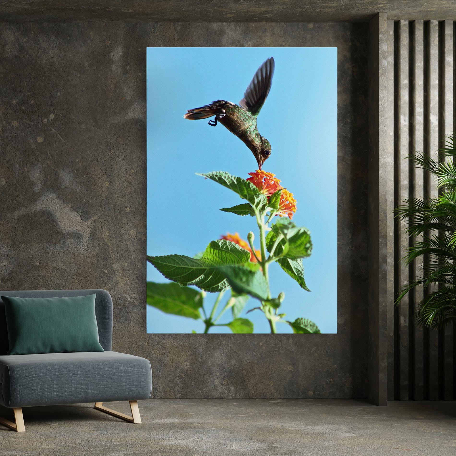 Tablou Canvas Bird Exotic Flower mockup 7