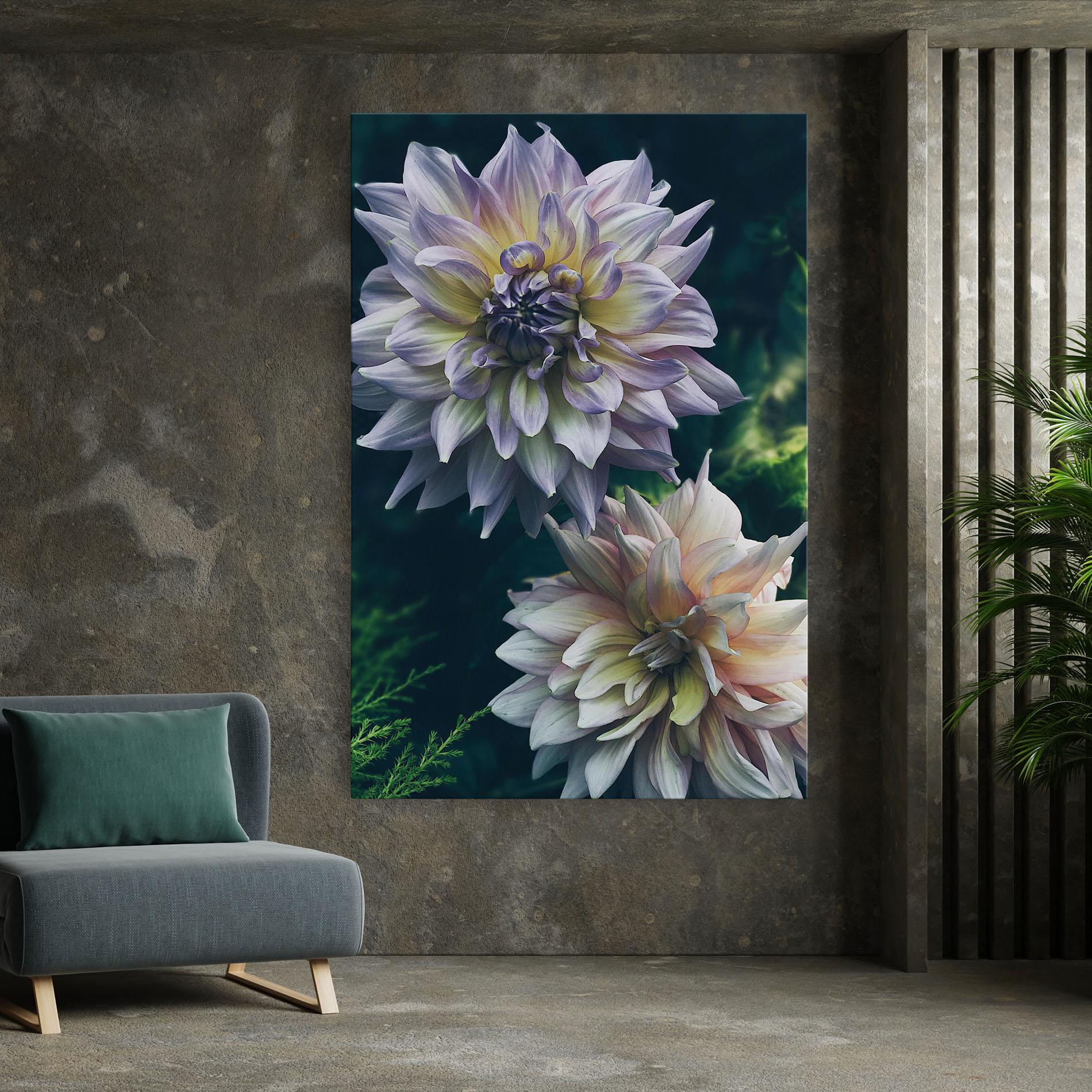 Tablou Canvas Dahlia Flowers mockup 7