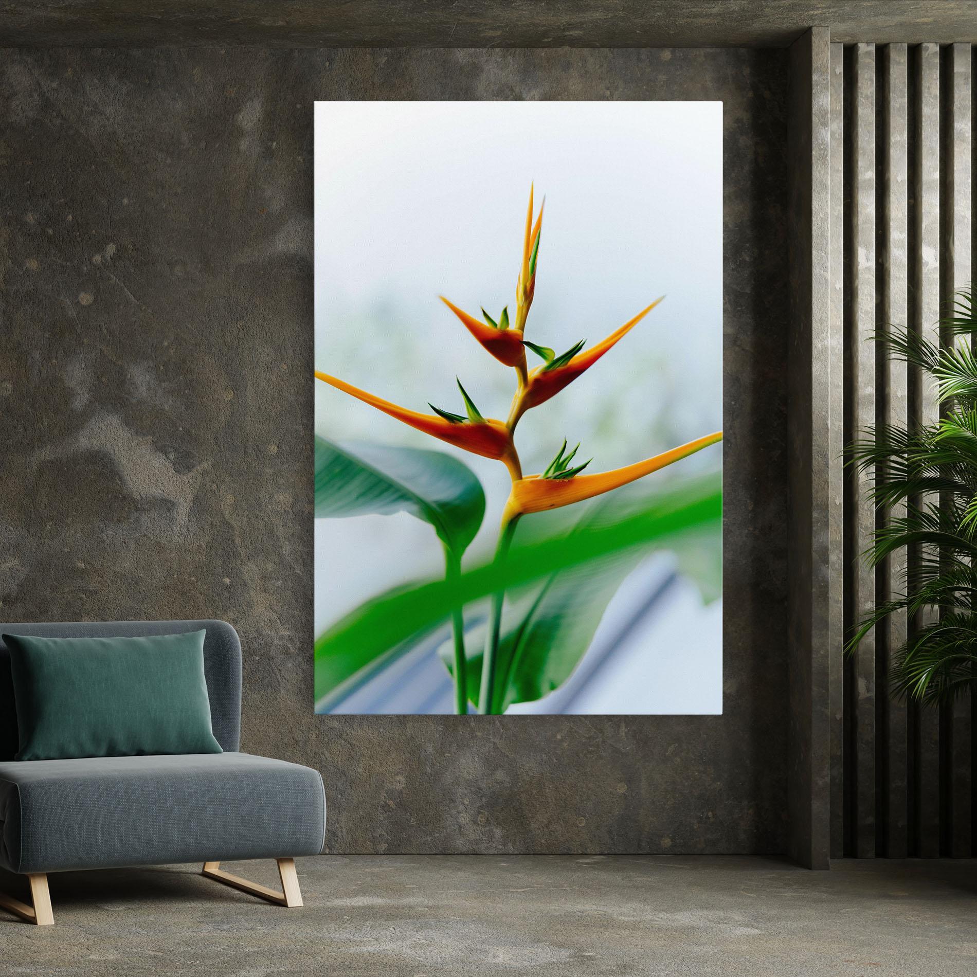 Tablou Canvas Exotic Orange Green mockup 7