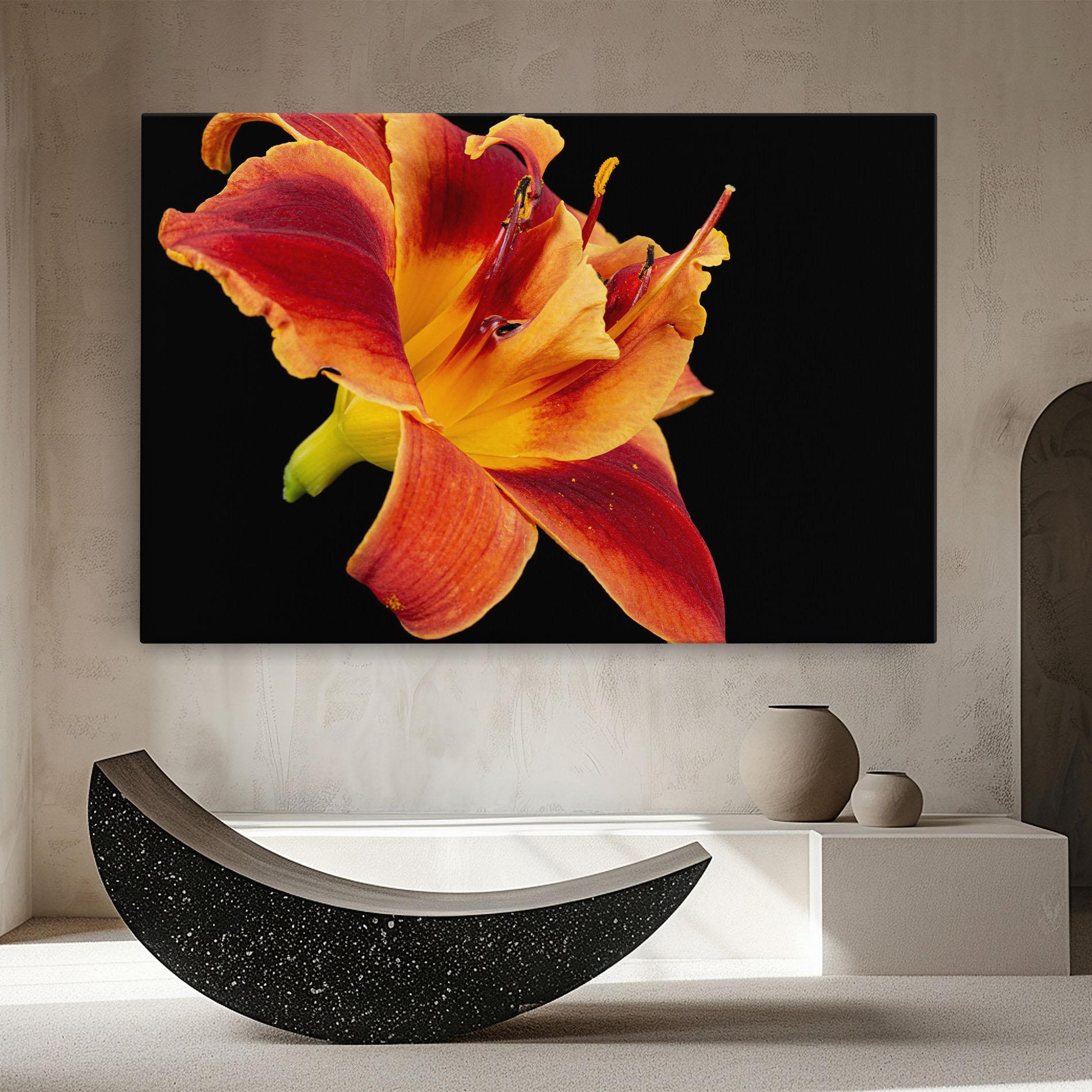 Tablou Canvas Exotic Orange Red mockup 8