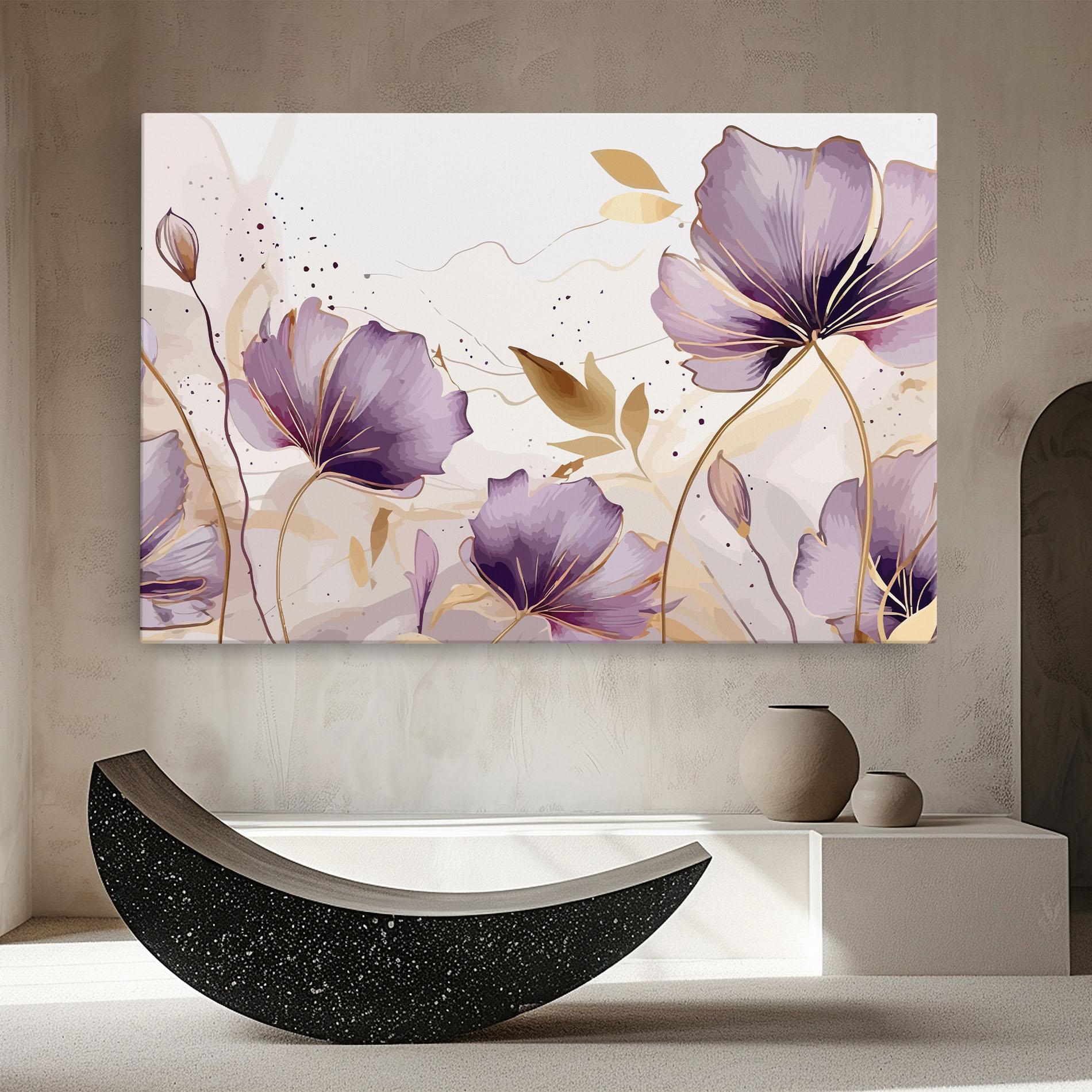 Tablou Canvas Purple Gold Exotic mockup 8
