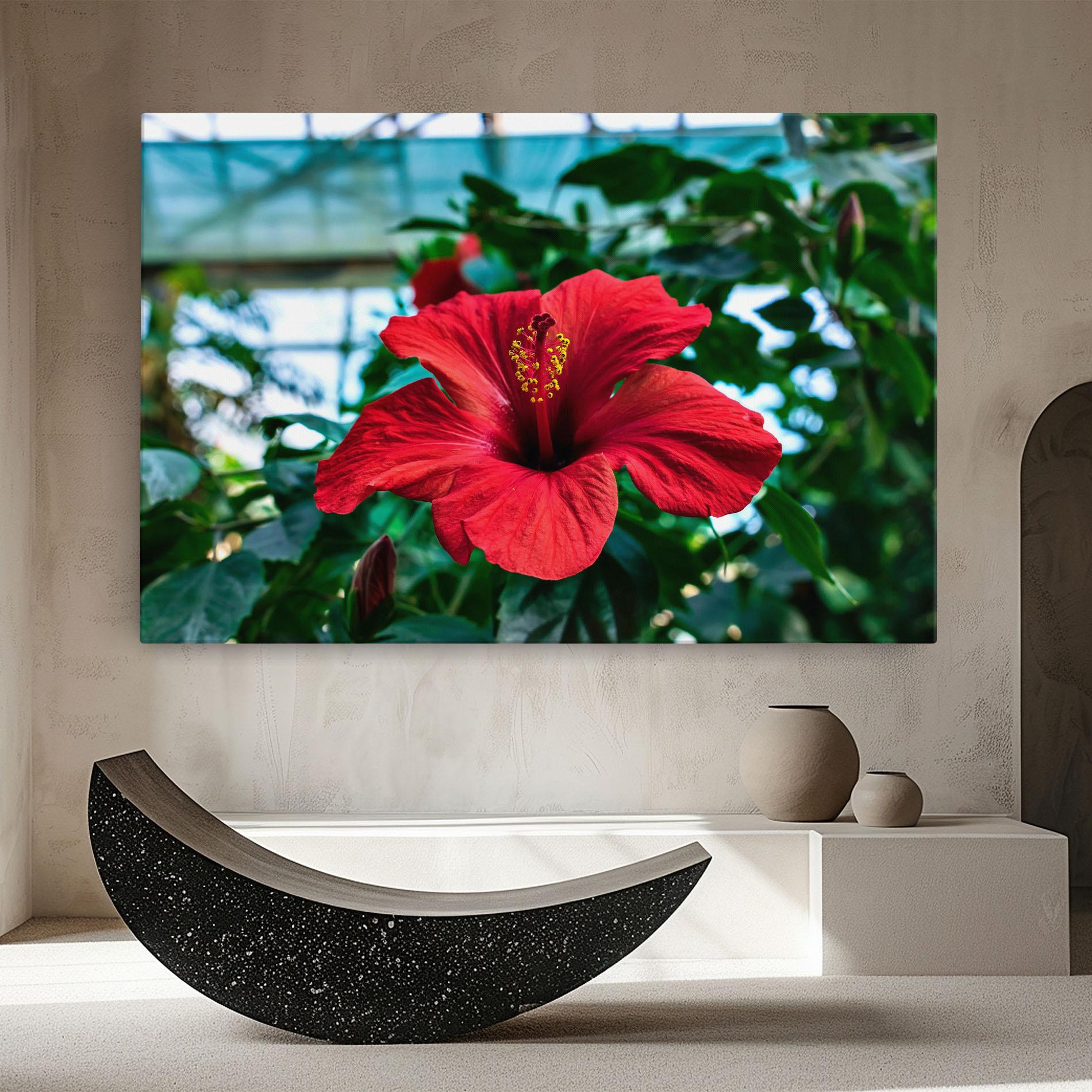 Tablou Canvas Red Exotic Plant mockup 8