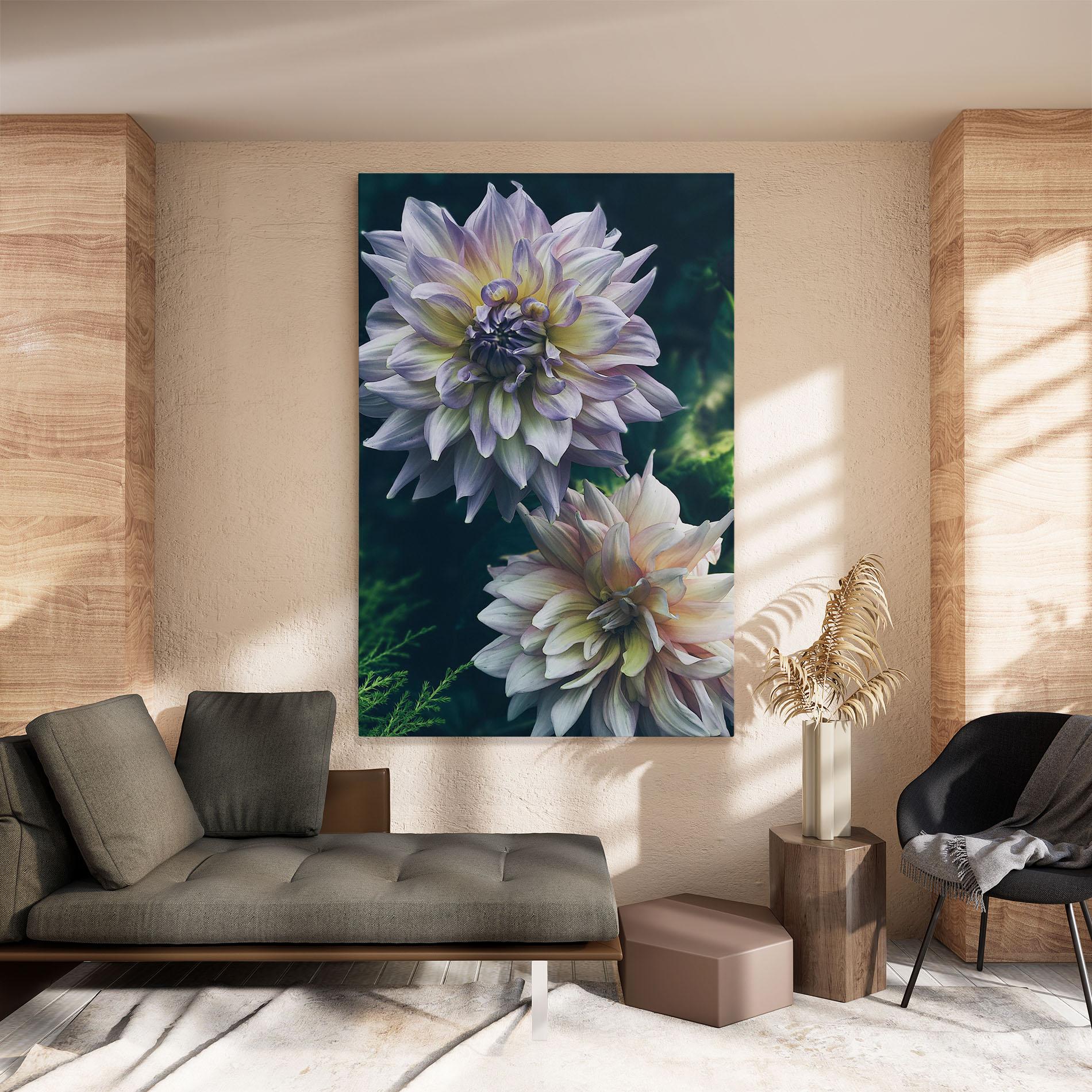 Tablou Canvas Dahlia Flowers mockup 8