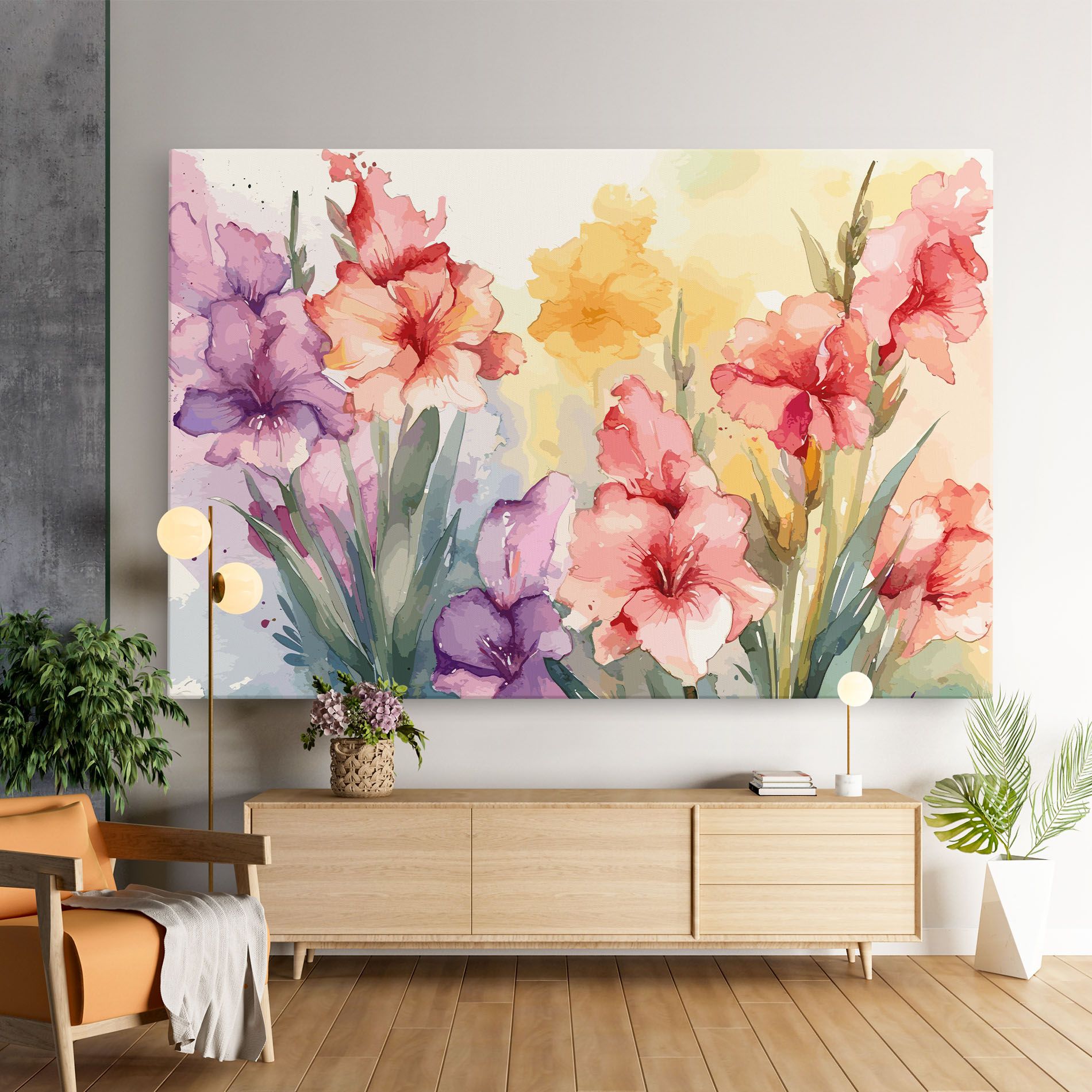 Exotic Watercolor mockup 9