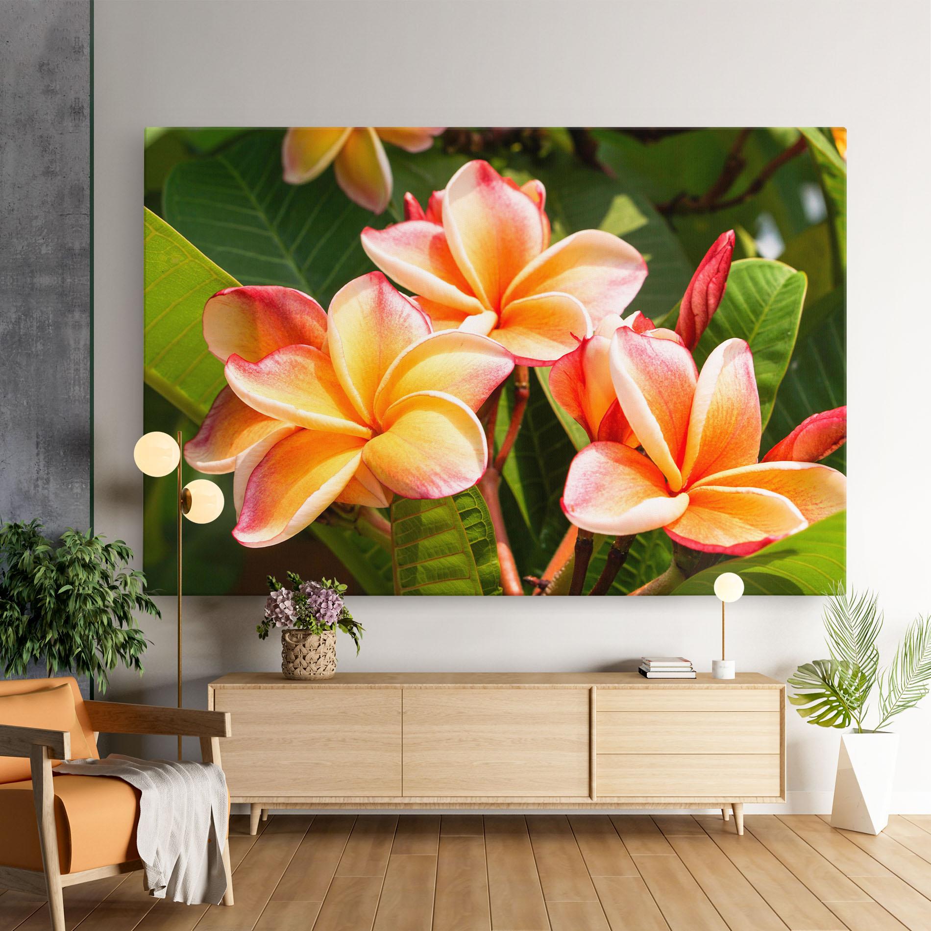 Tablou Canvas Pretty Plumeria mockup 9