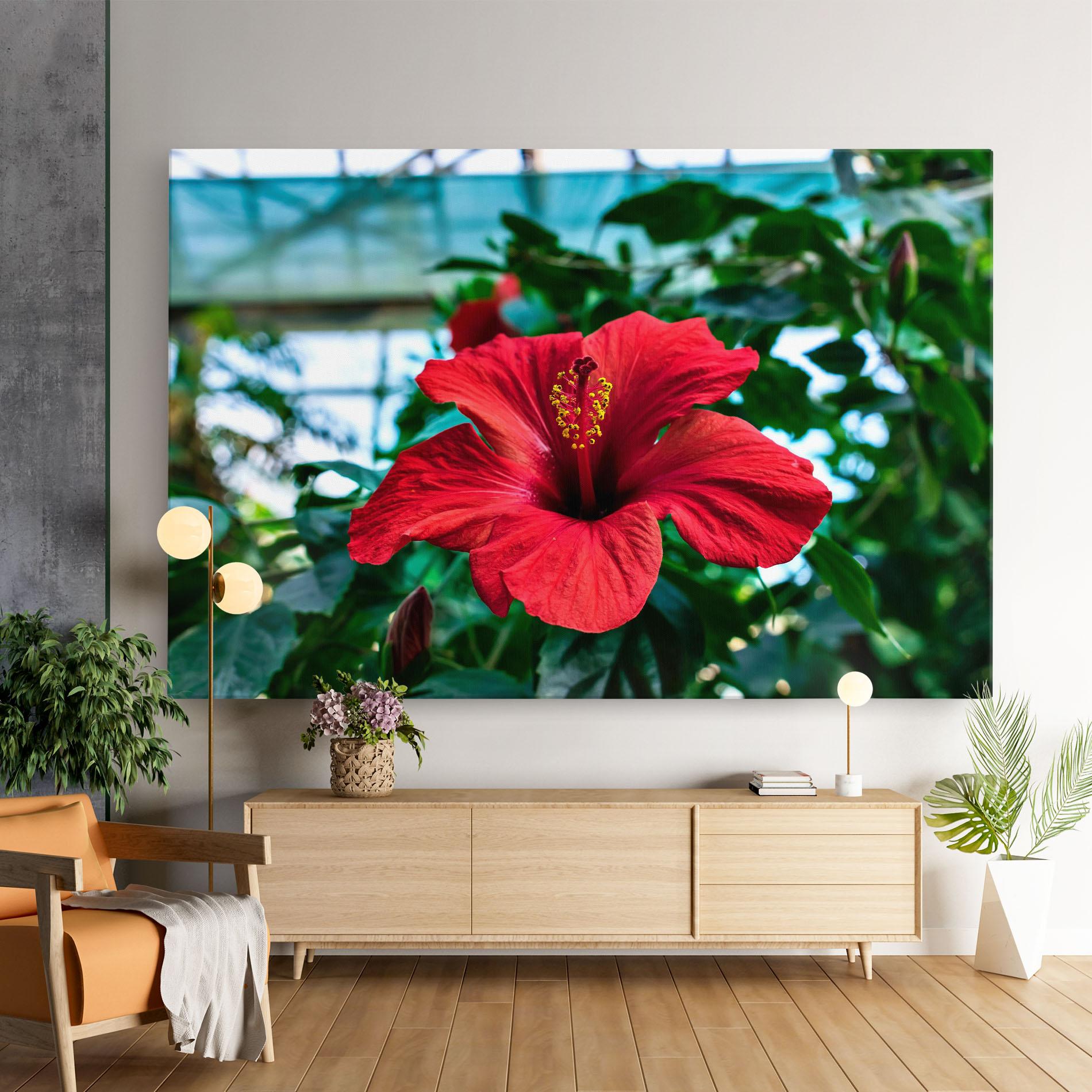 Tablou Canvas Red Exotic Plant mockup 9