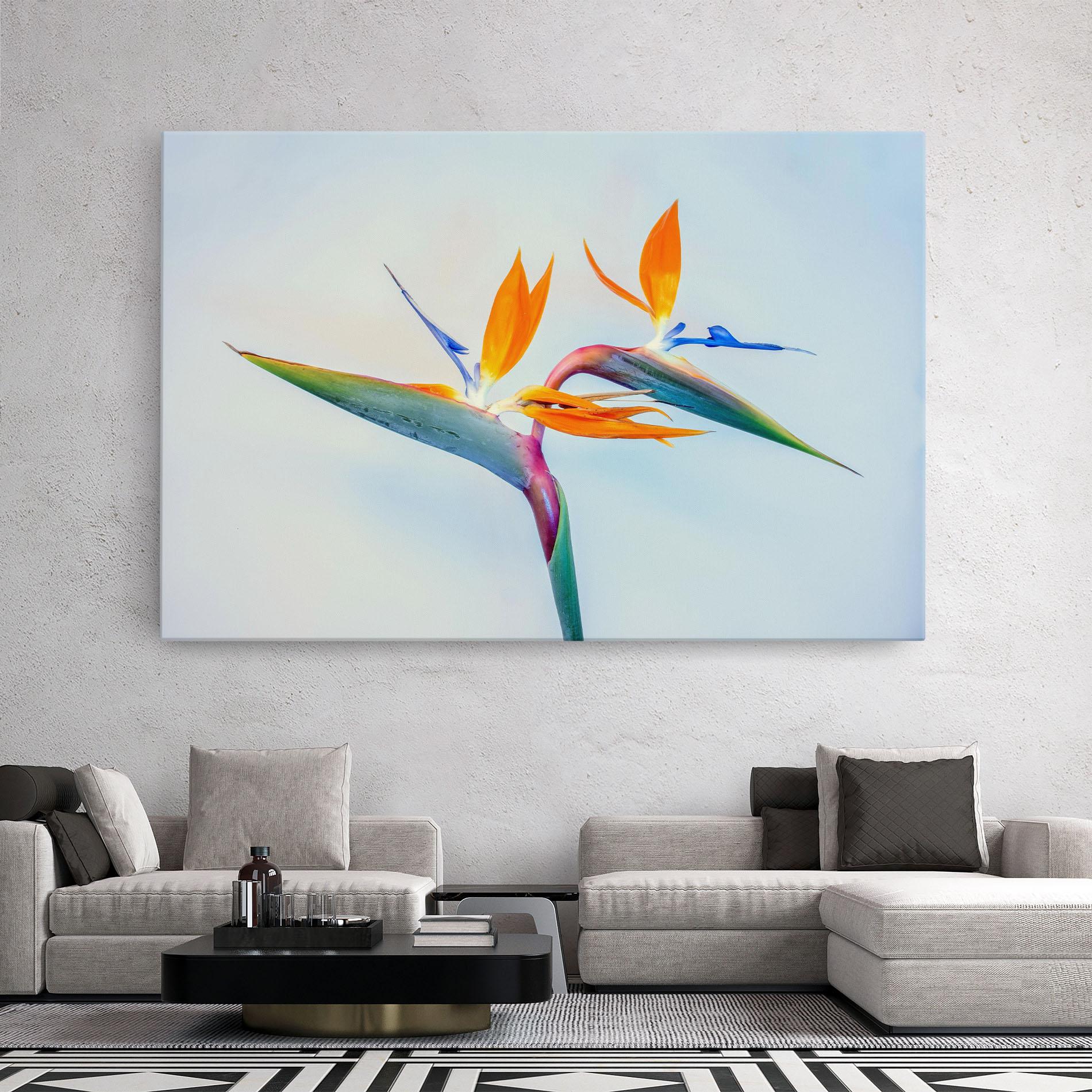 Tablou Canvas Green Orange Exotic mockup 2