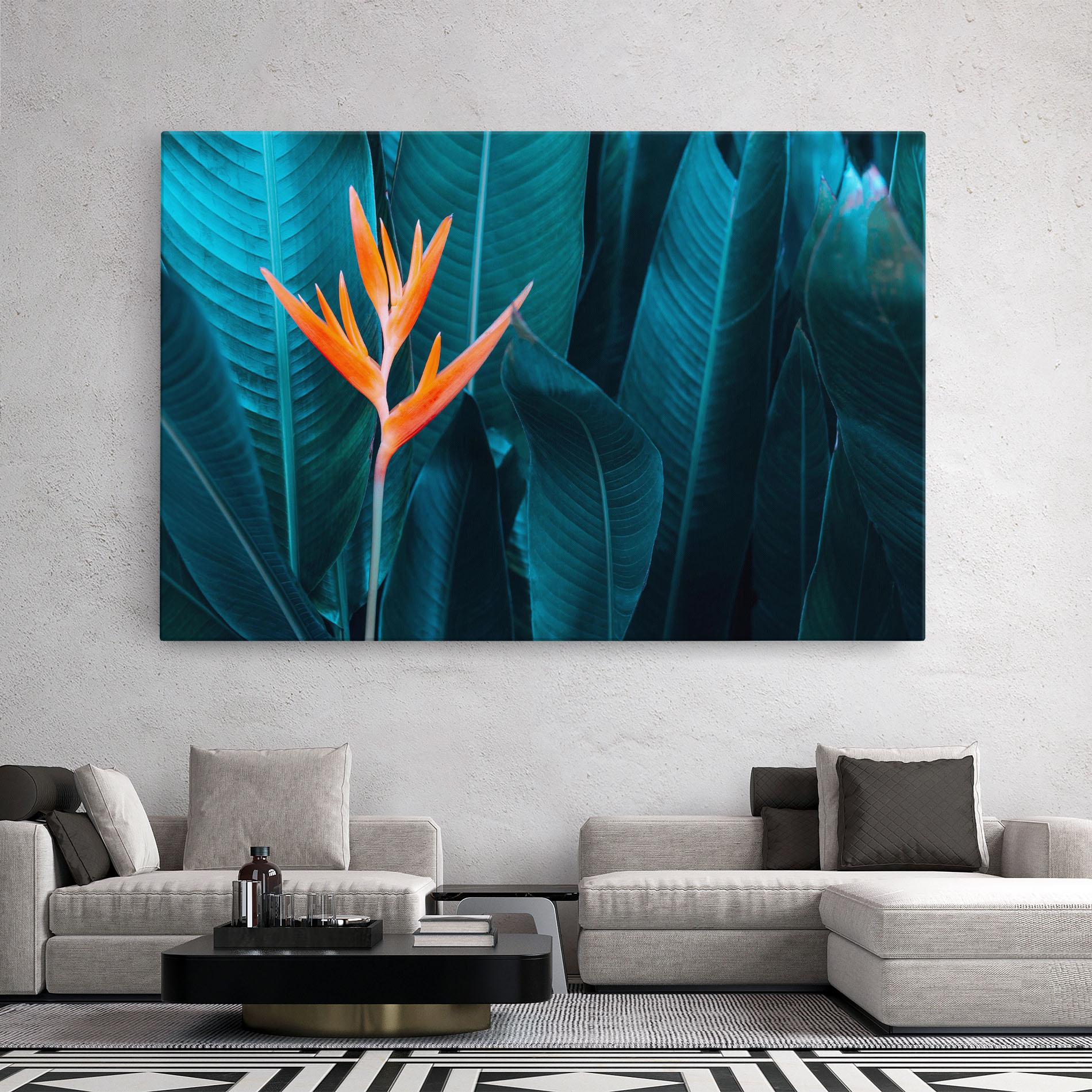 Tablou Canvas Orange Green Exotic mockup 2