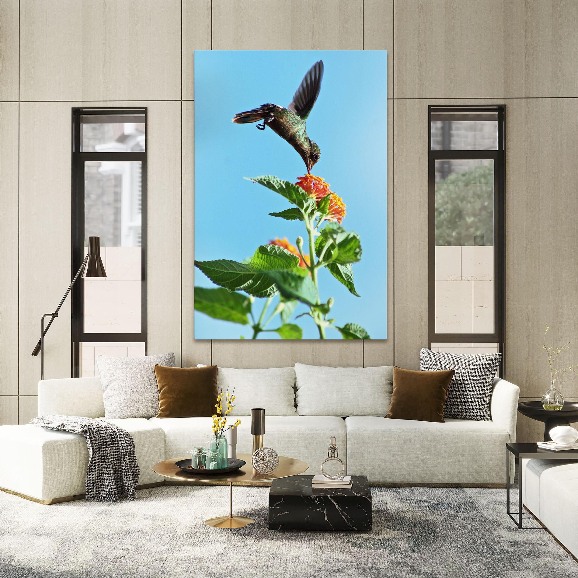 Tablou Canvas Bird Exotic Flower mockup 2