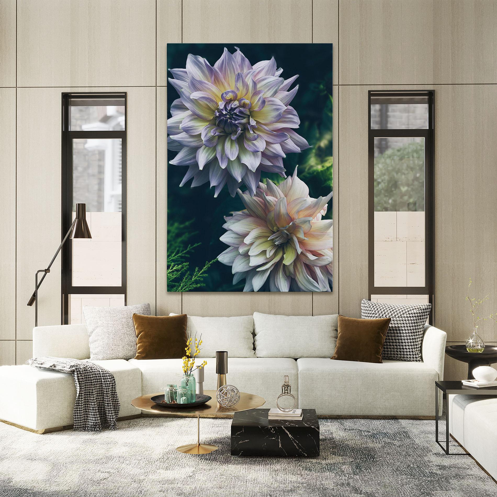 Tablou Canvas Dahlia Flowers mockup 2