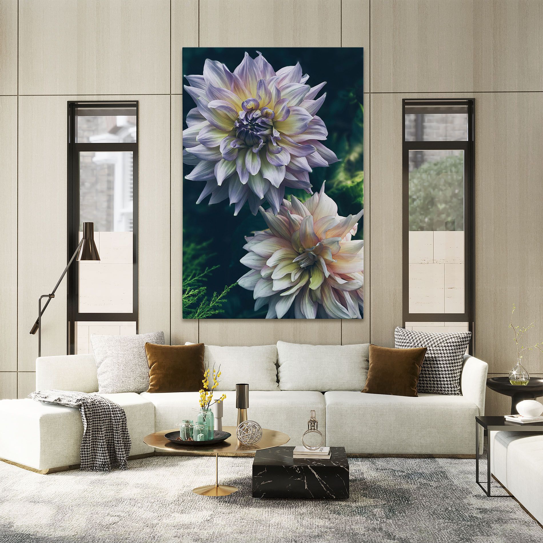 Dahlia Flowers mockup 2