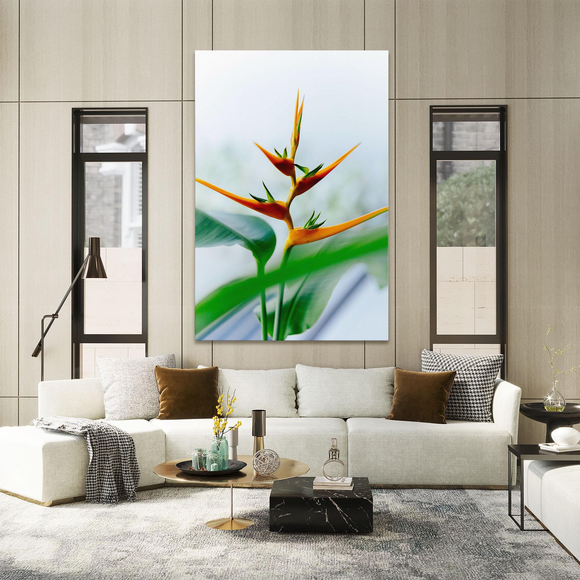 Tablou Canvas Exotic Orange Green mockup 2