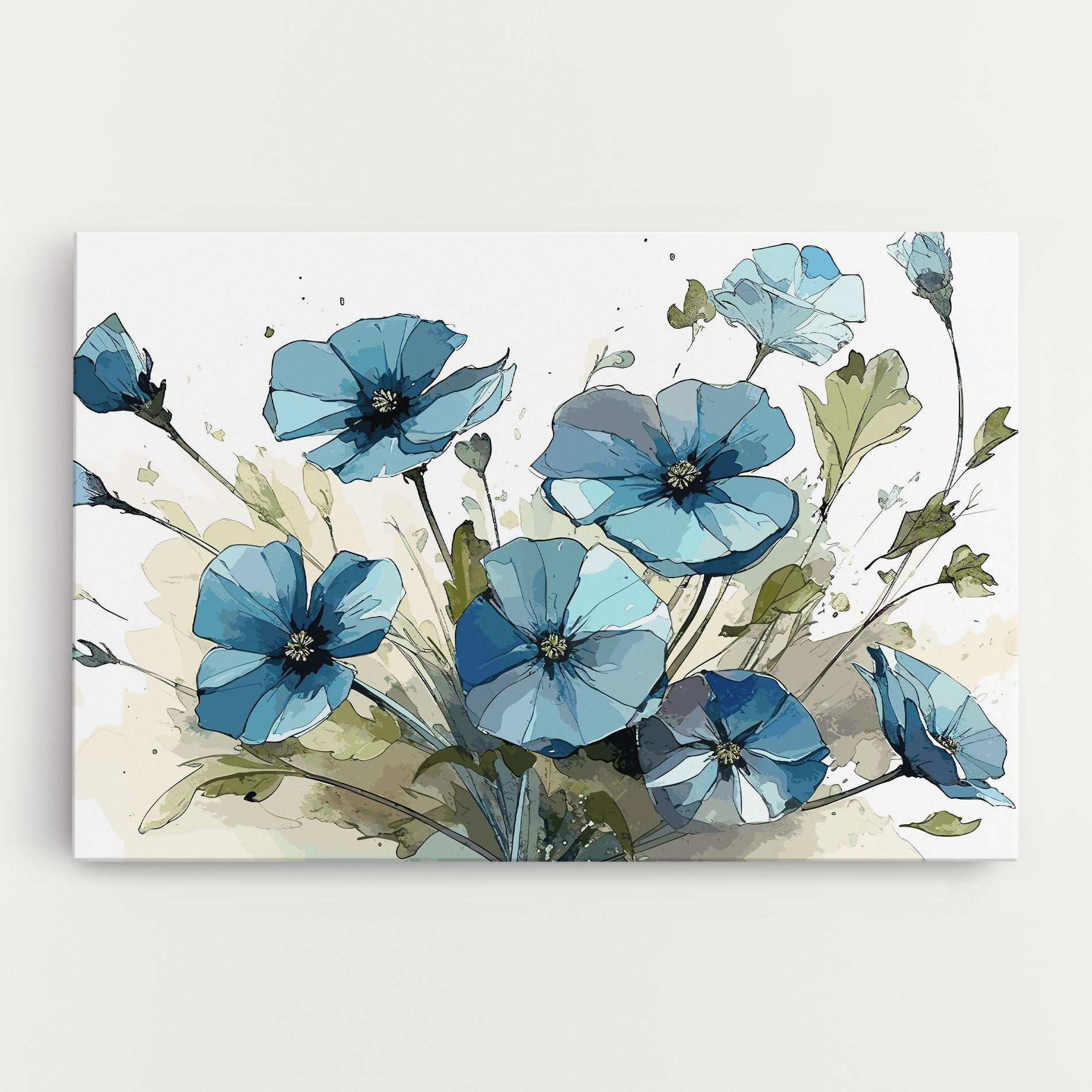Blue Wild Plant mockup 0