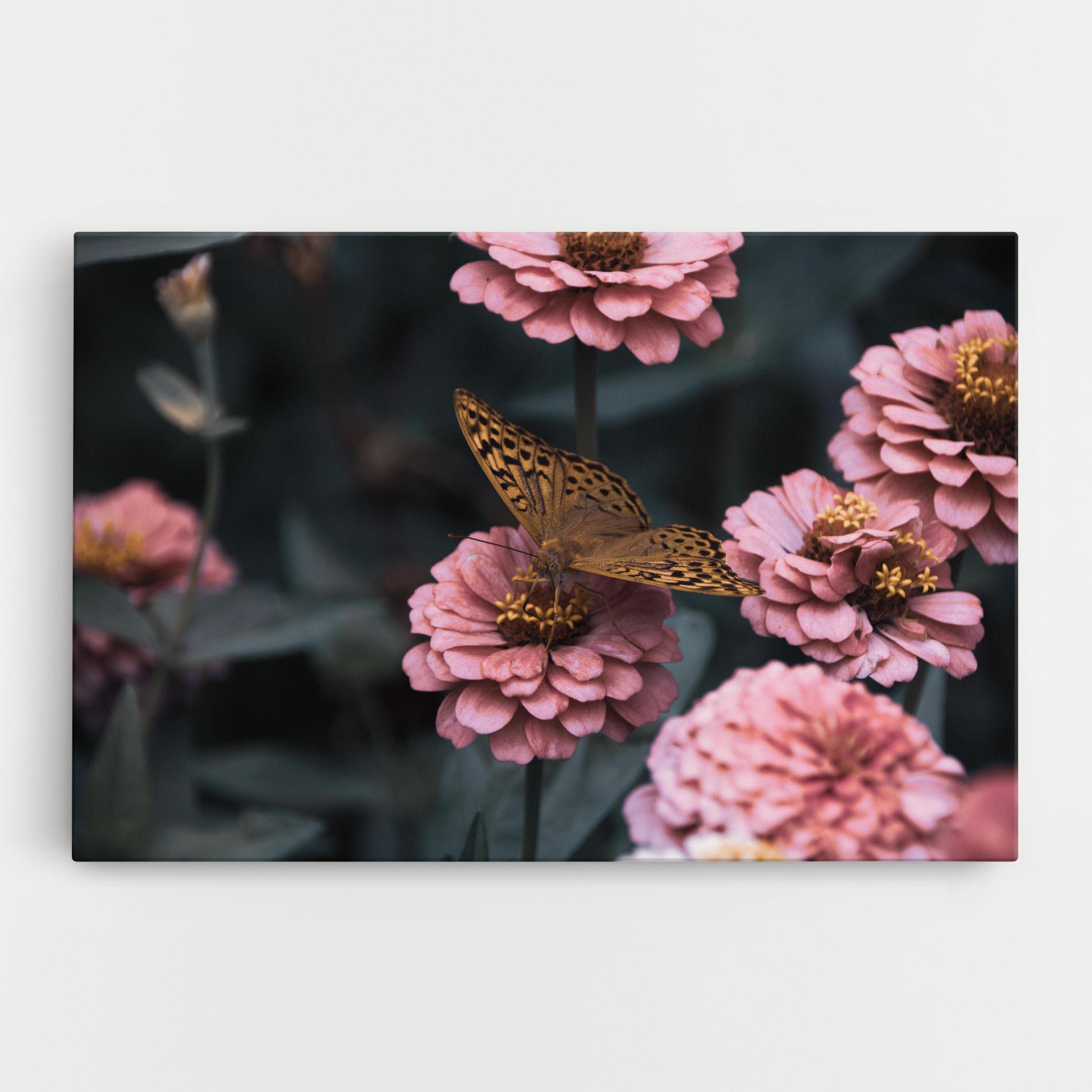 Tablou Canvas Flower Butterfly mockup 0