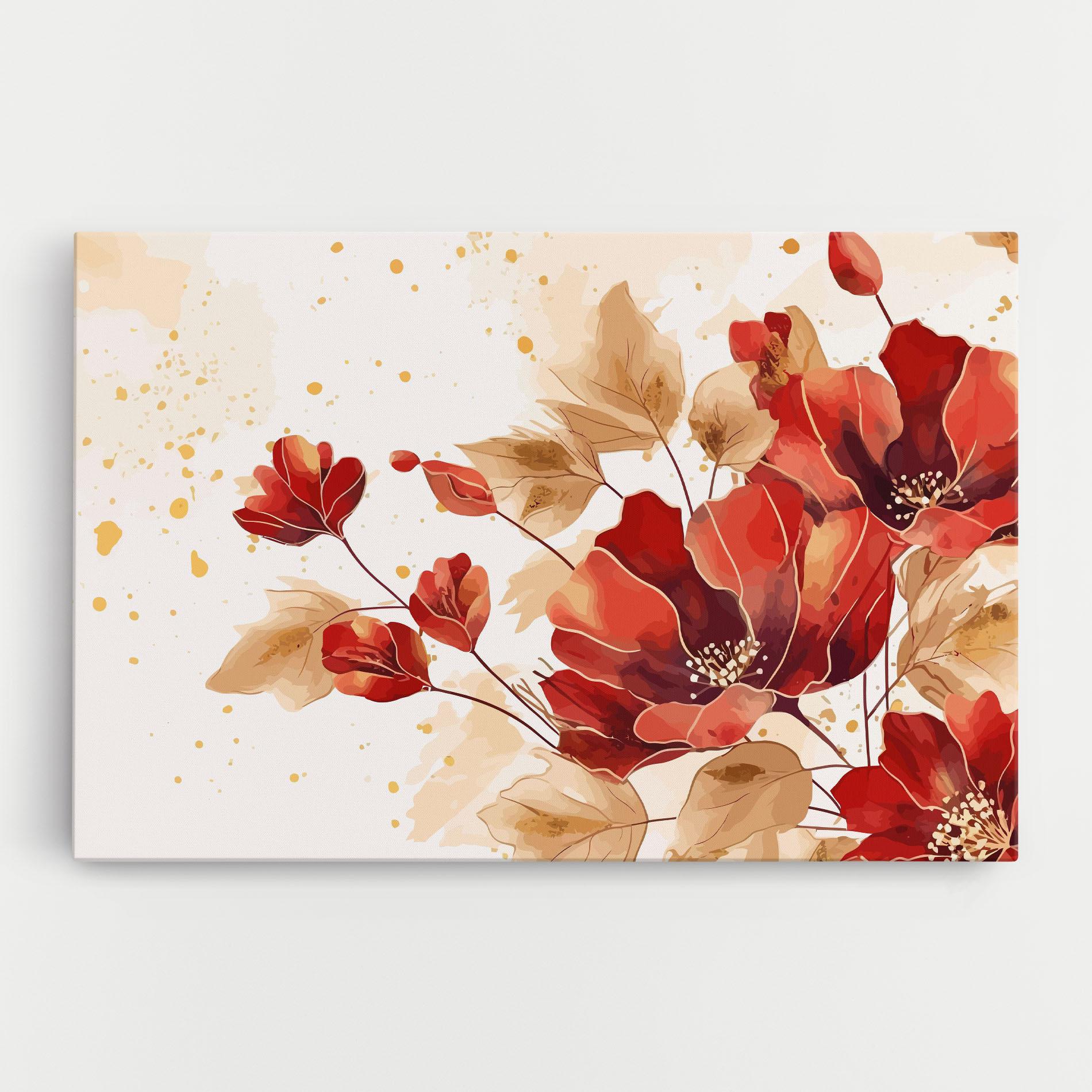 Tablou Canvas Red Wild Gold mockup 0