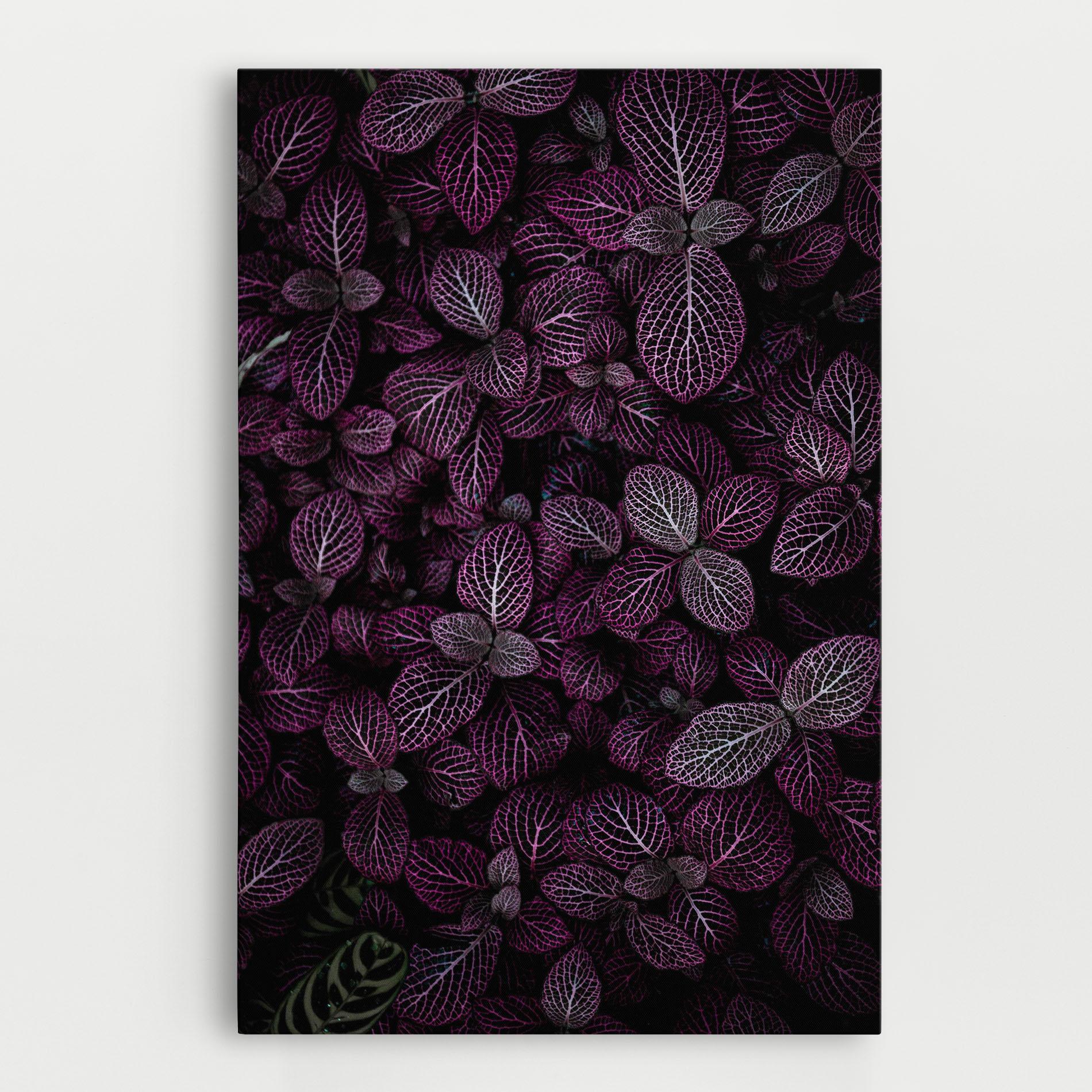 Tablou Canvas Purple Leaves mockup 0