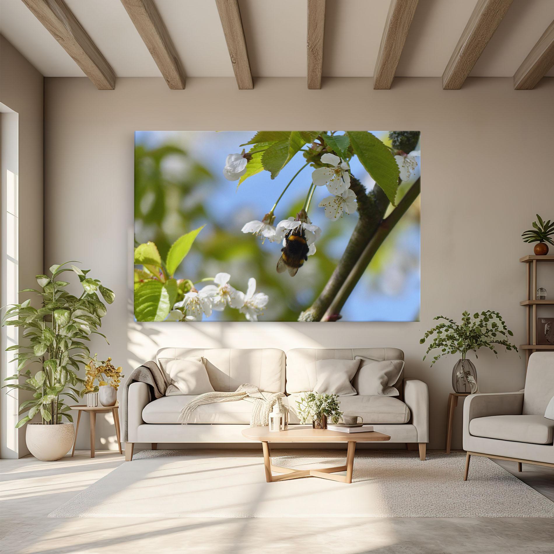 Tablou Canvas Bee Wild Tree mockup 6