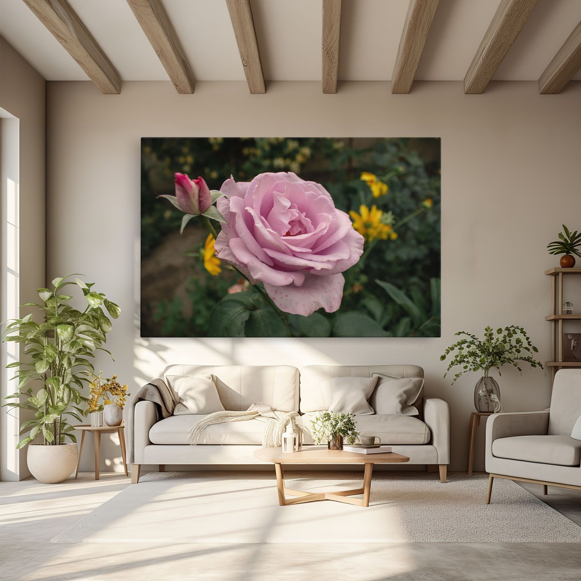 Garden Pink Rose mockup 6
